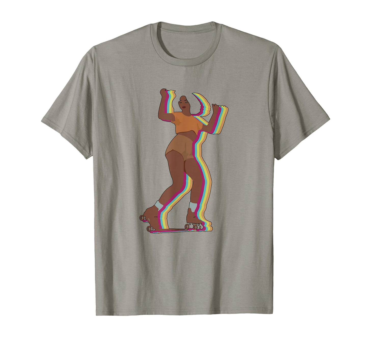 Womens 70S 80S Roller Skating Afro T-Shirt - Casual Everyday Wear Unisex - T-Shirt, Sweatshirt, Hoodie