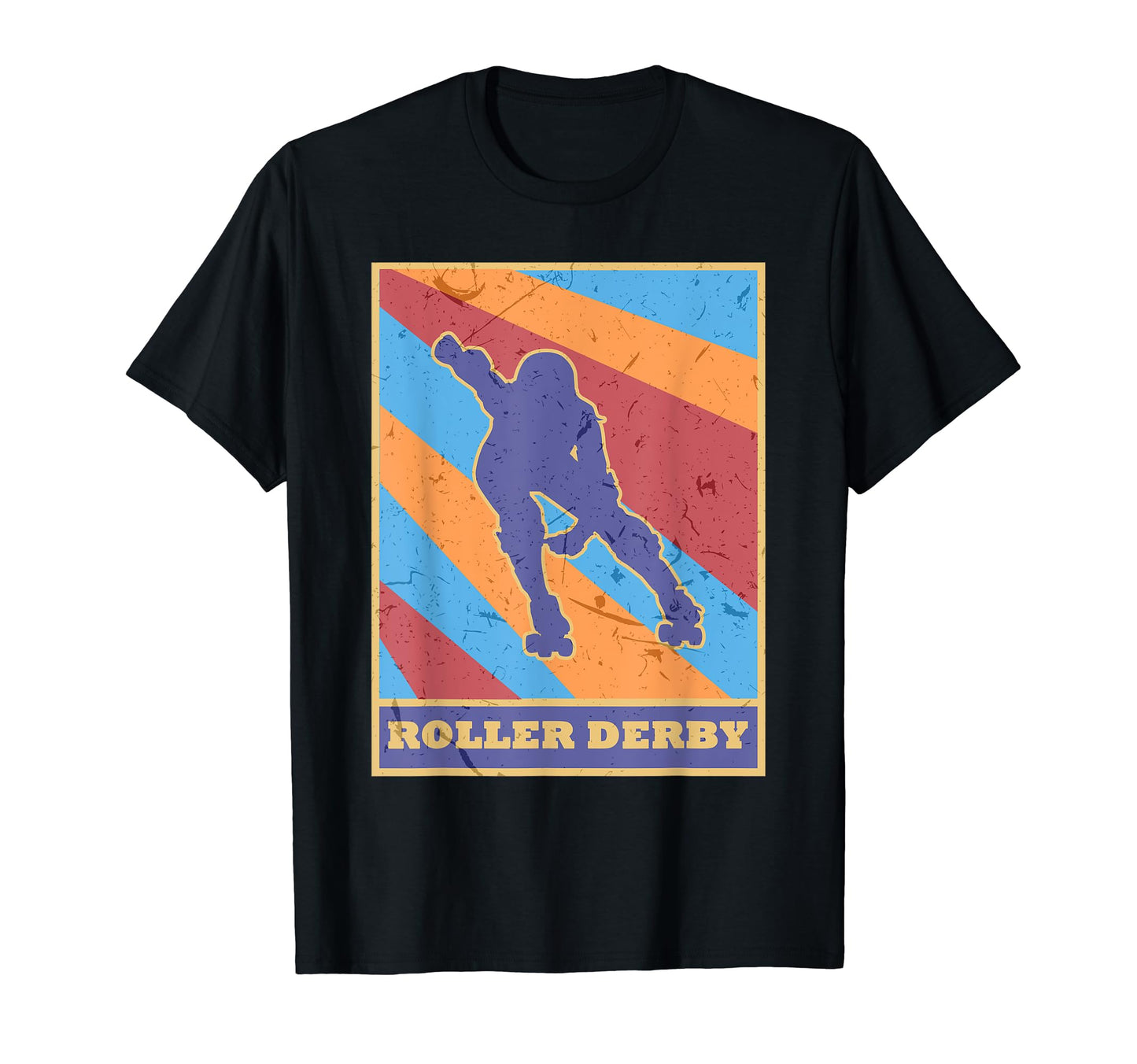 Roller Derby Colors Skating Skater T-Shirt - Aesthetic Graphic Unisex - T-Shirt, Sweatshirt, Hoodie