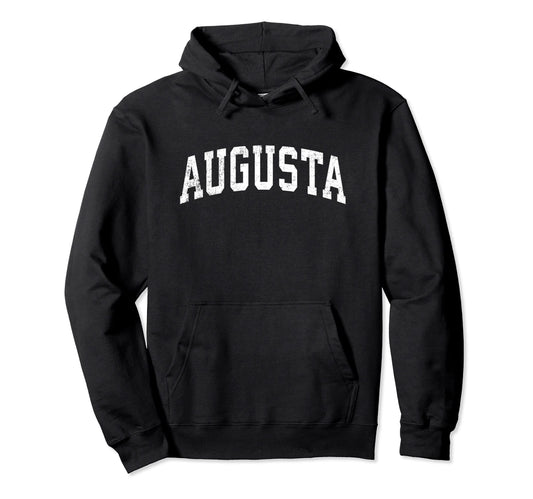 Augusta Georgia Ga Varsity Sports Text Hoodie - Streetwear Style for Adults - T-Shirt, Sweatshirt, Hoodie