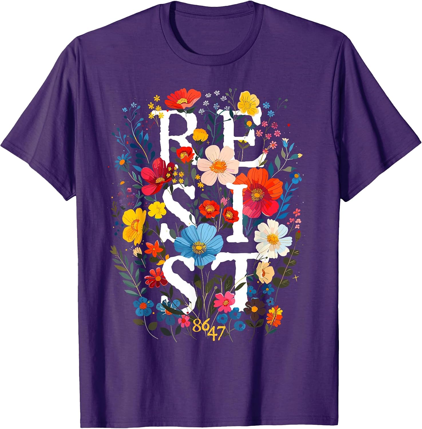 Resist Floral Feminine Boho Gifts by GU - Adult & Kids T-Shirts, Sweatshirts & Hoodies apparel design preview 1