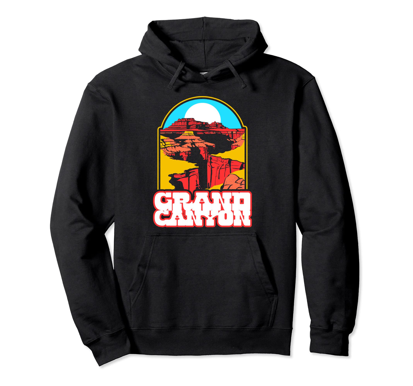 Grand Canyon National Park Eighties Hoodie - Aesthetic Graphic Men Women - T-Shirt, Sweatshirt, Hoodie