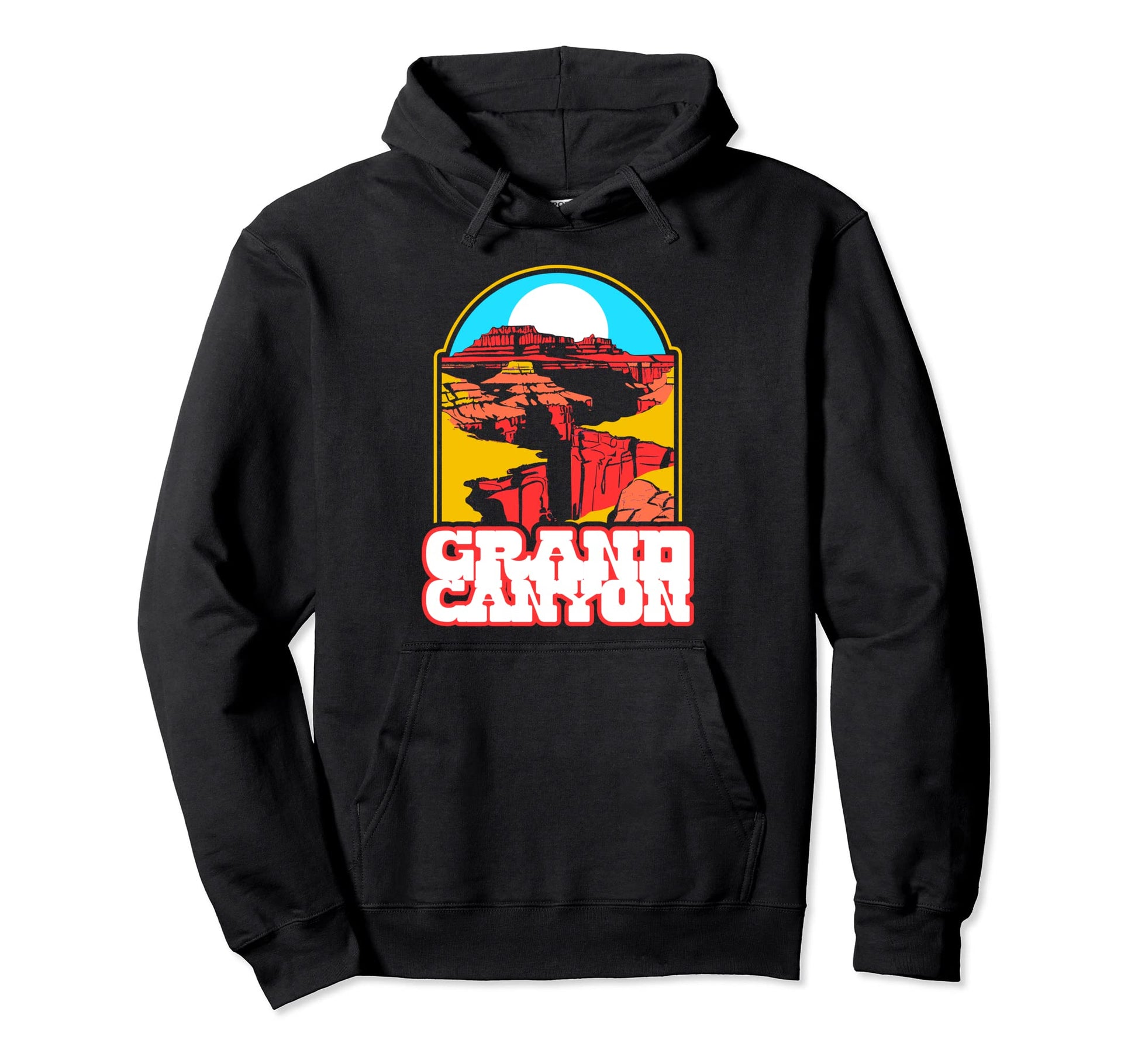 Grand Canyon National Park Eighties Hoodie - Aesthetic Graphic Men Women - T-Shirt, Sweatshirt, Hoodie
