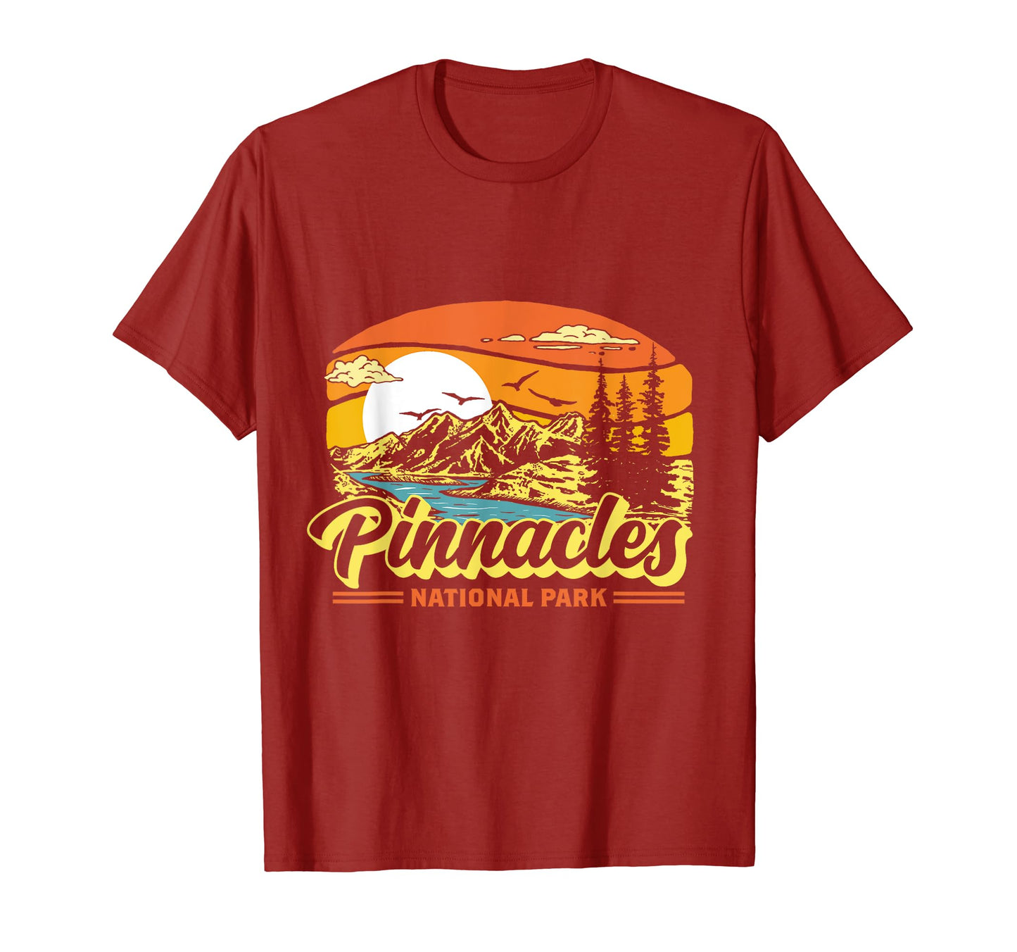 Pinnacles National Park 80S Mountain T-Shirt - Novelty Apparel Men Women - T-Shirt, Sweatshirt, Hoodie