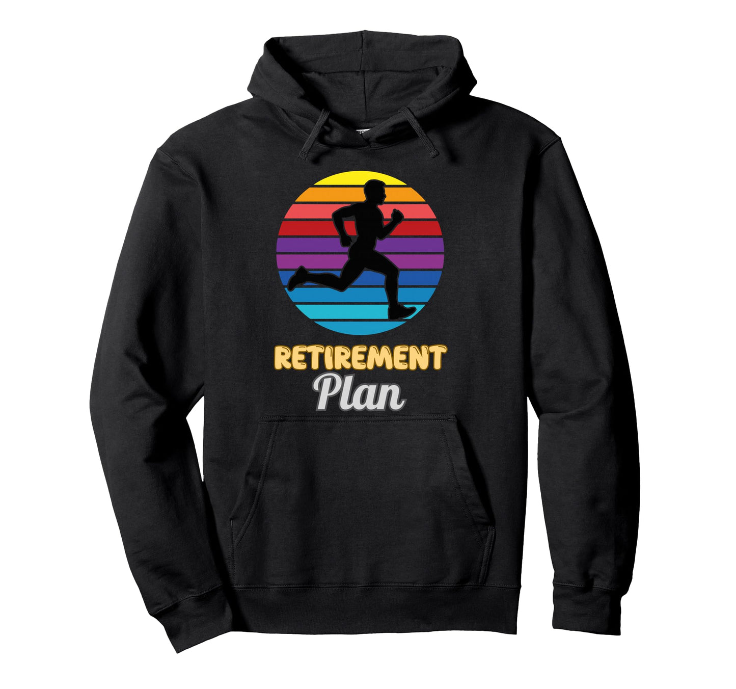 Retirement Plan Runner Sunset Hoodie - Custom Art Print Men Women - T-Shirt, Sweatshirt, Hoodie