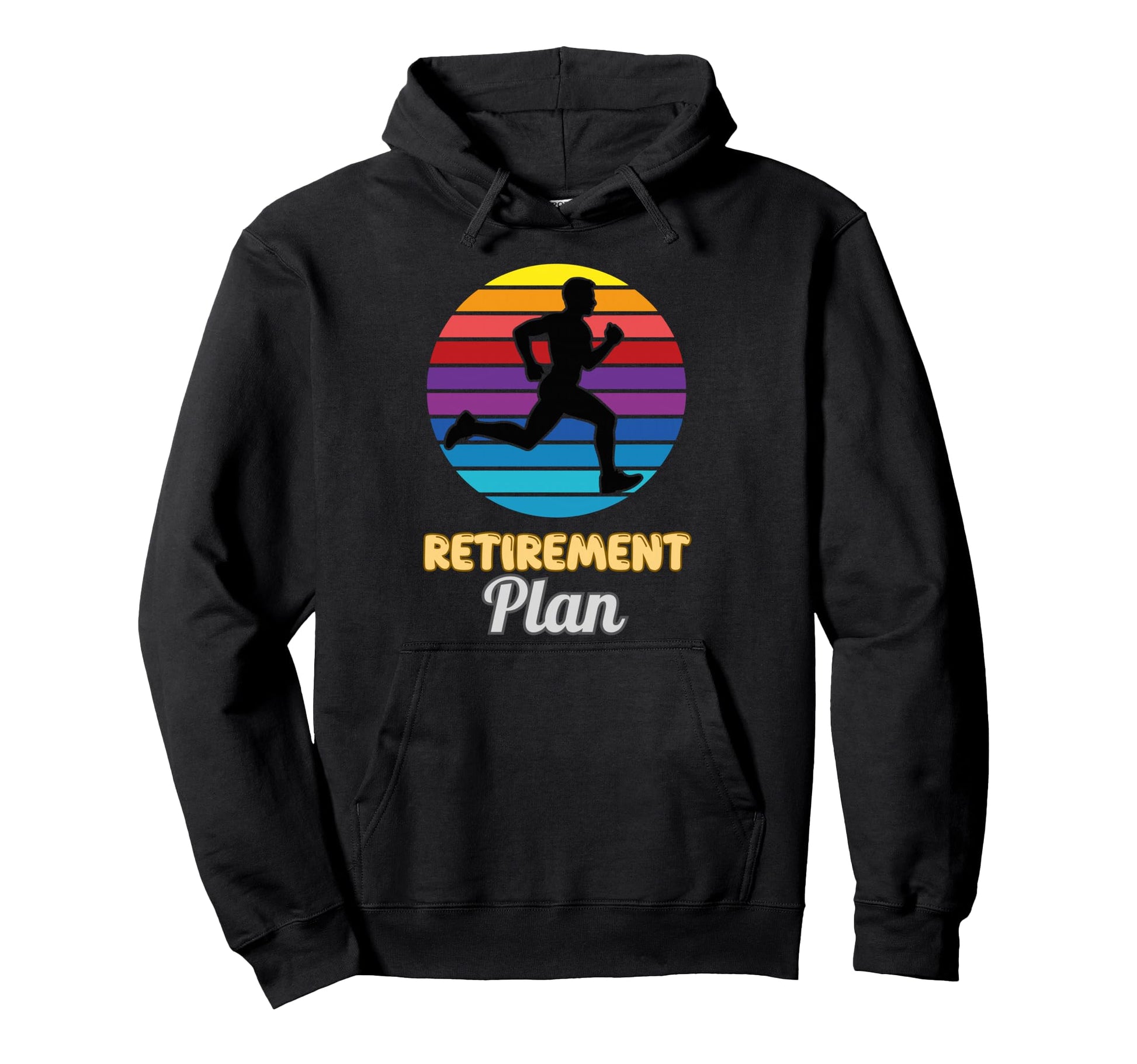 Retirement Plan Runner Sunset Hoodie - Custom Art Print Men Women - T-Shirt, Sweatshirt, Hoodie