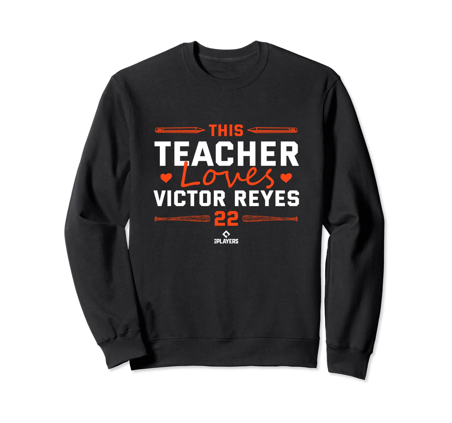 This Teacher Loves Victor Reyes Sweatshirt - Minimalist Print for Adults - T-Shirt, Sweatshirt, Hoodie