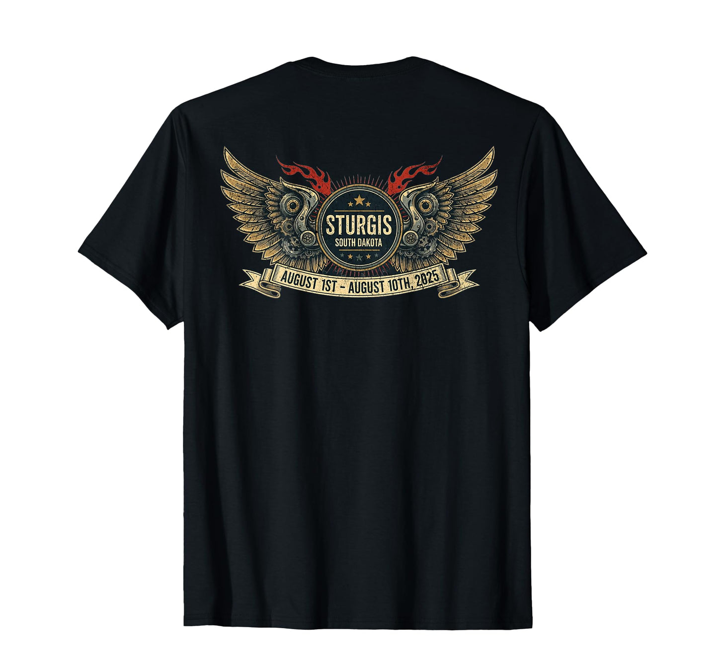 2025 Sturgis Art Back T-Shirt - Casual Everyday Wear Men Women - T-Shirt, Sweatshirt, Hoodie