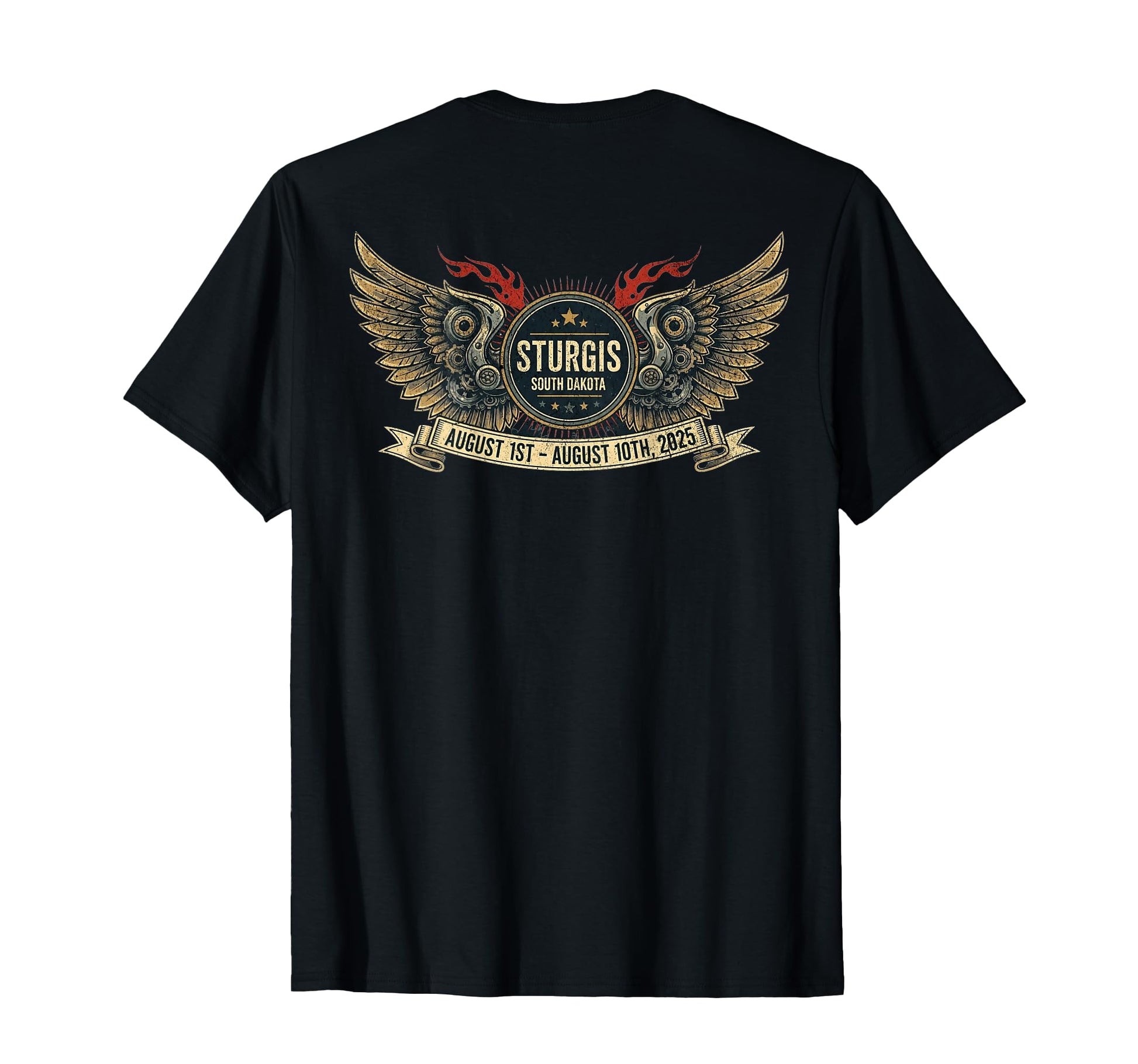 2025 Sturgis Art Back T-Shirt - Casual Everyday Wear Men Women - T-Shirt, Sweatshirt, Hoodie