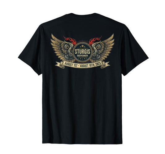 2025 Sturgis Art Back T-Shirt - Casual Everyday Wear Men Women - T-Shirt, Sweatshirt, Hoodie