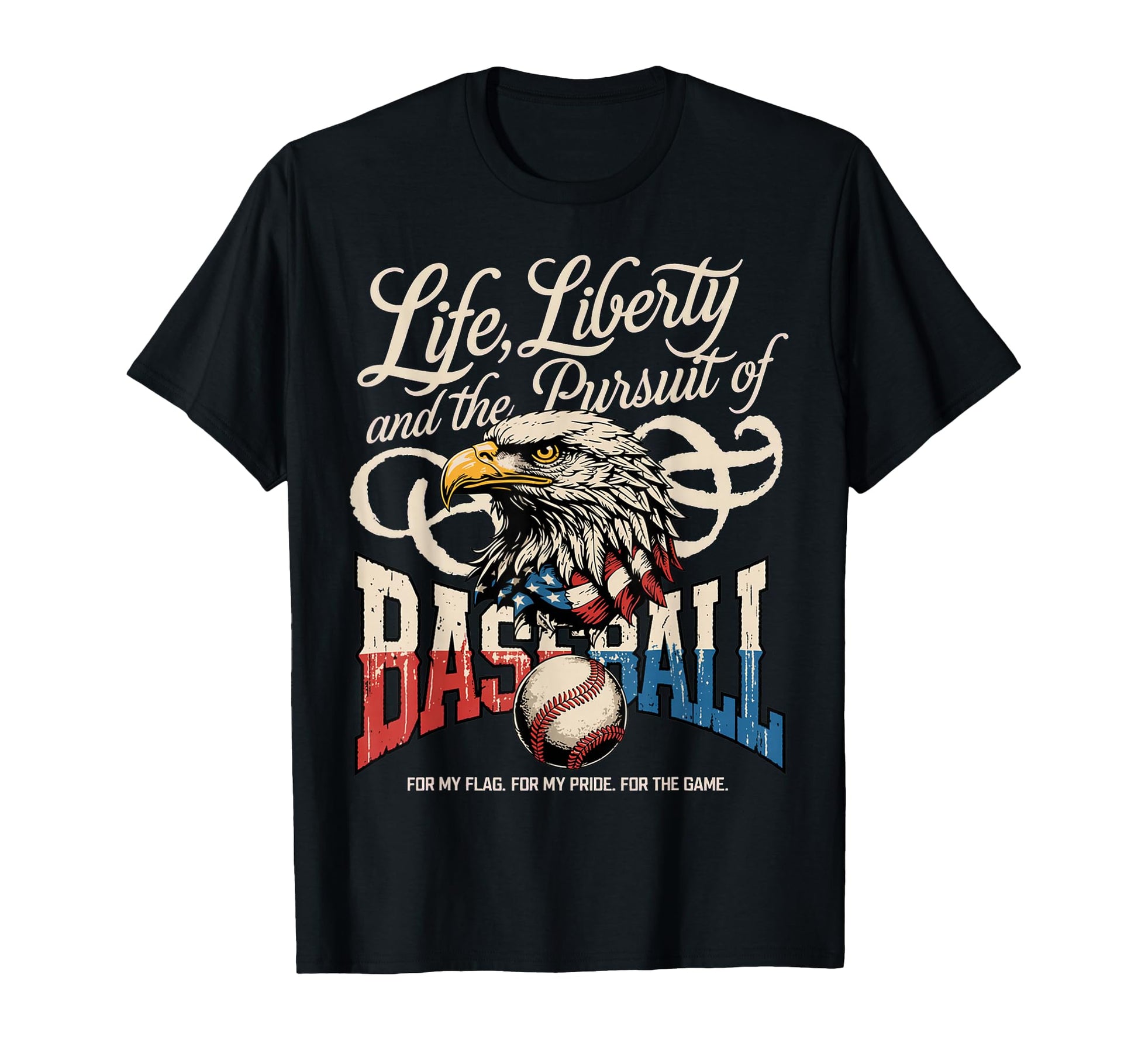 Life Liberty And Pursuit Baseball Hoodie - Graphic Print Men Women - T-Shirt, Sweatshirt, Hoodie