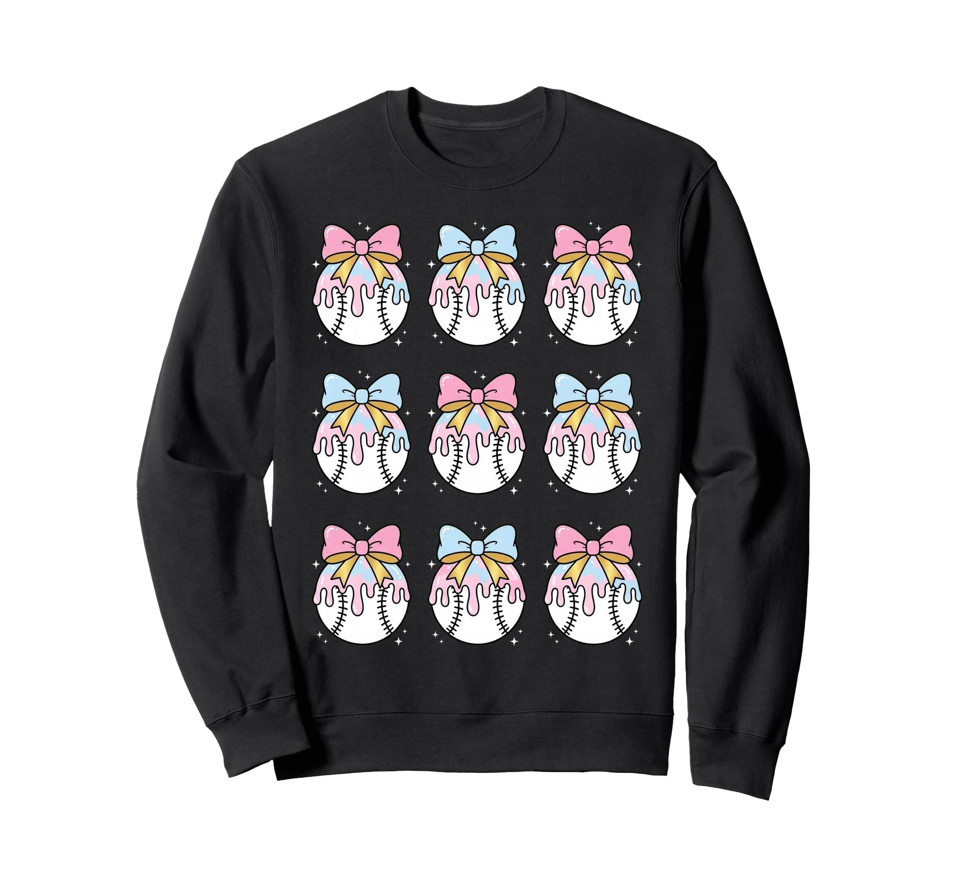 Baseball Drip Ice Cream Mom Sweatshirt - Aesthetic Graphic for Adults - T-Shirt, Sweatshirt, Hoodie