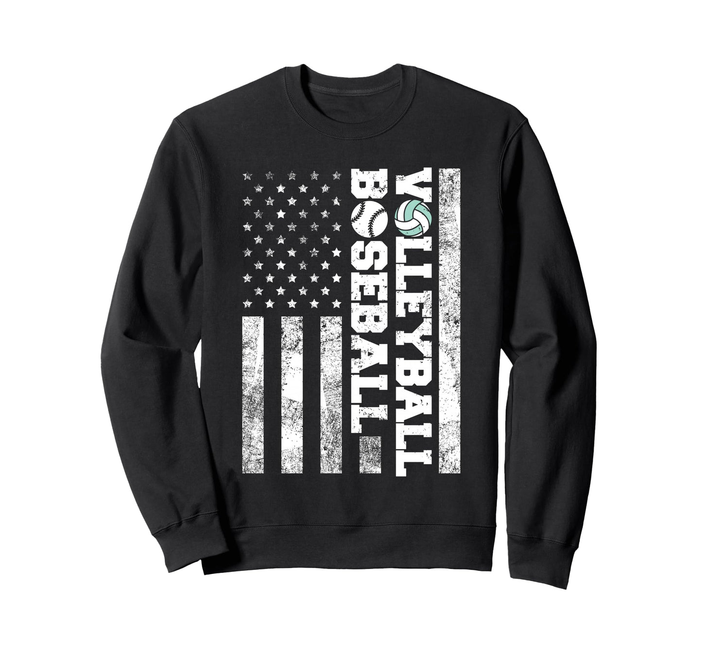 American Distressed Flag Funny Sweatshirt - Unique Graphic Men Women - T-Shirt, Sweatshirt, Hoodie