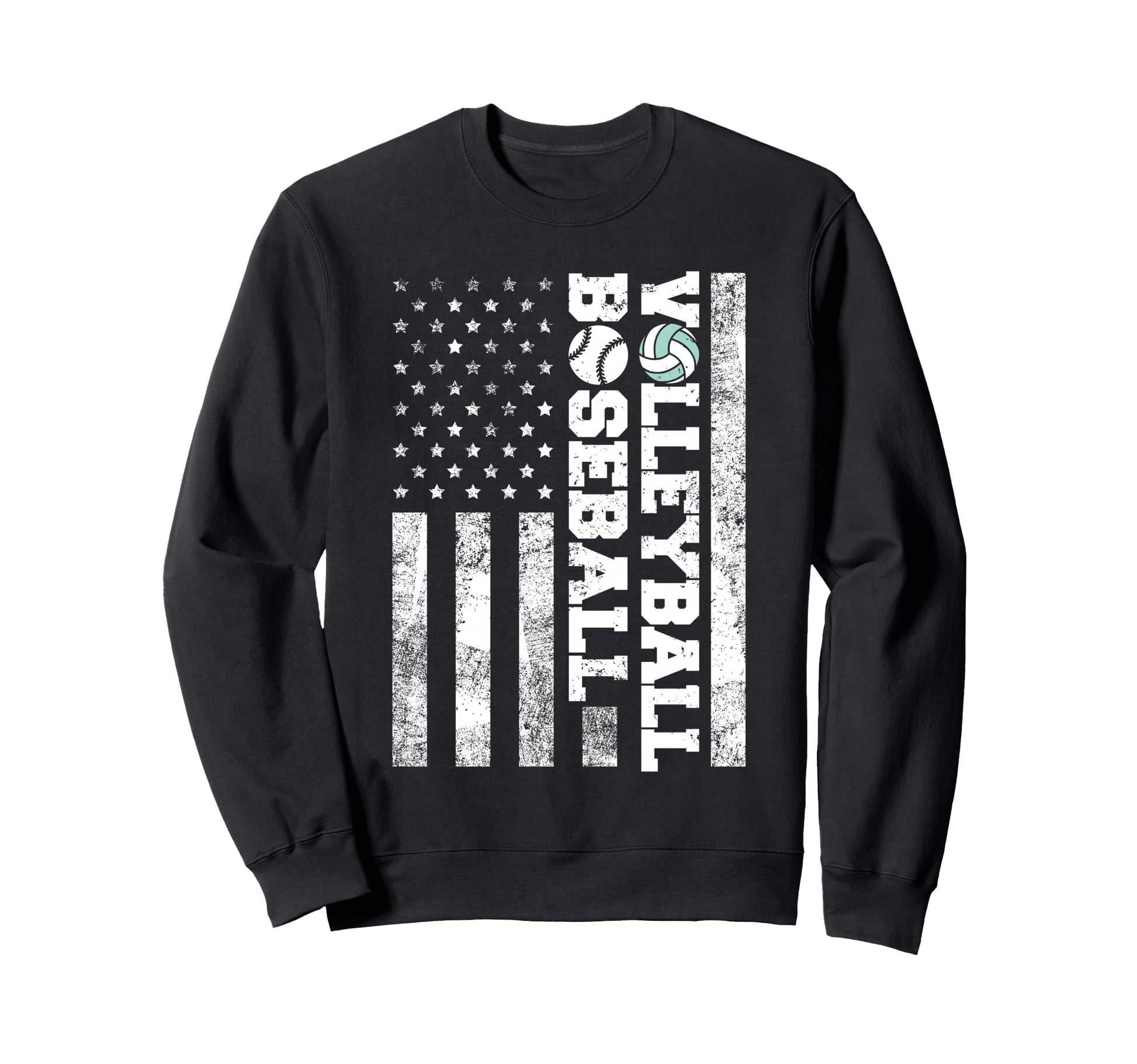 American Distressed Flag Funny Sweatshirt - Unique Graphic Men Women - T-Shirt, Sweatshirt, Hoodie