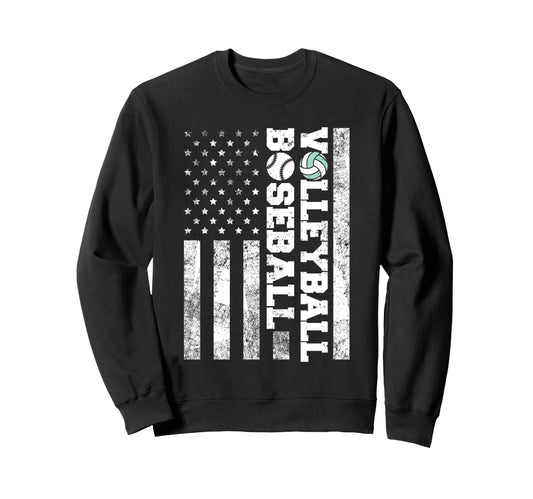 American Distressed Flag Funny Sweatshirt - Unique Graphic Men Women - T-Shirt, Sweatshirt, Hoodie