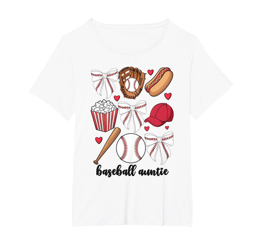 Baseball Auntie Coquette Bow Nephew T-Shirt - Streetwear Style Men Women - T-Shirt, Sweatshirt, Hoodie