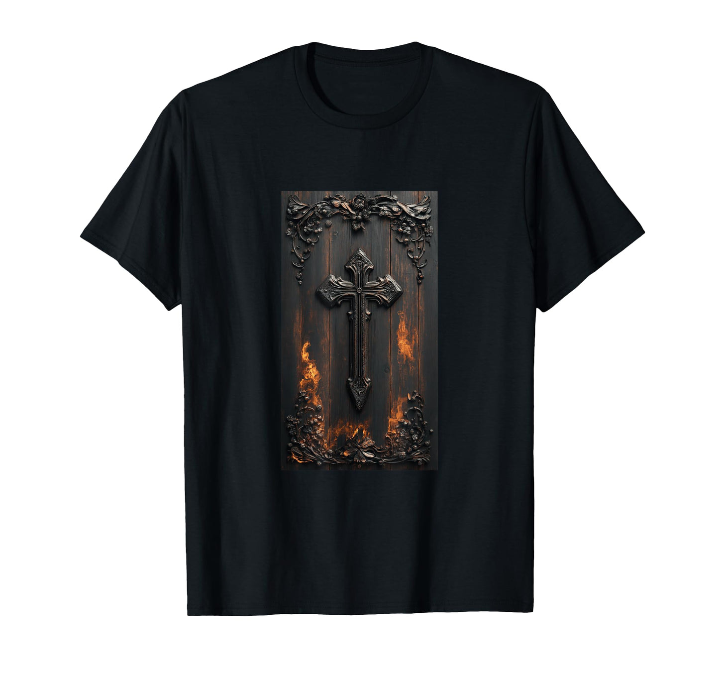 Gothic Cross Grunge Aesthetic Y2K Goth T-Shirt - Graphic Print Unisex - T-Shirt, Sweatshirt, Hoodie