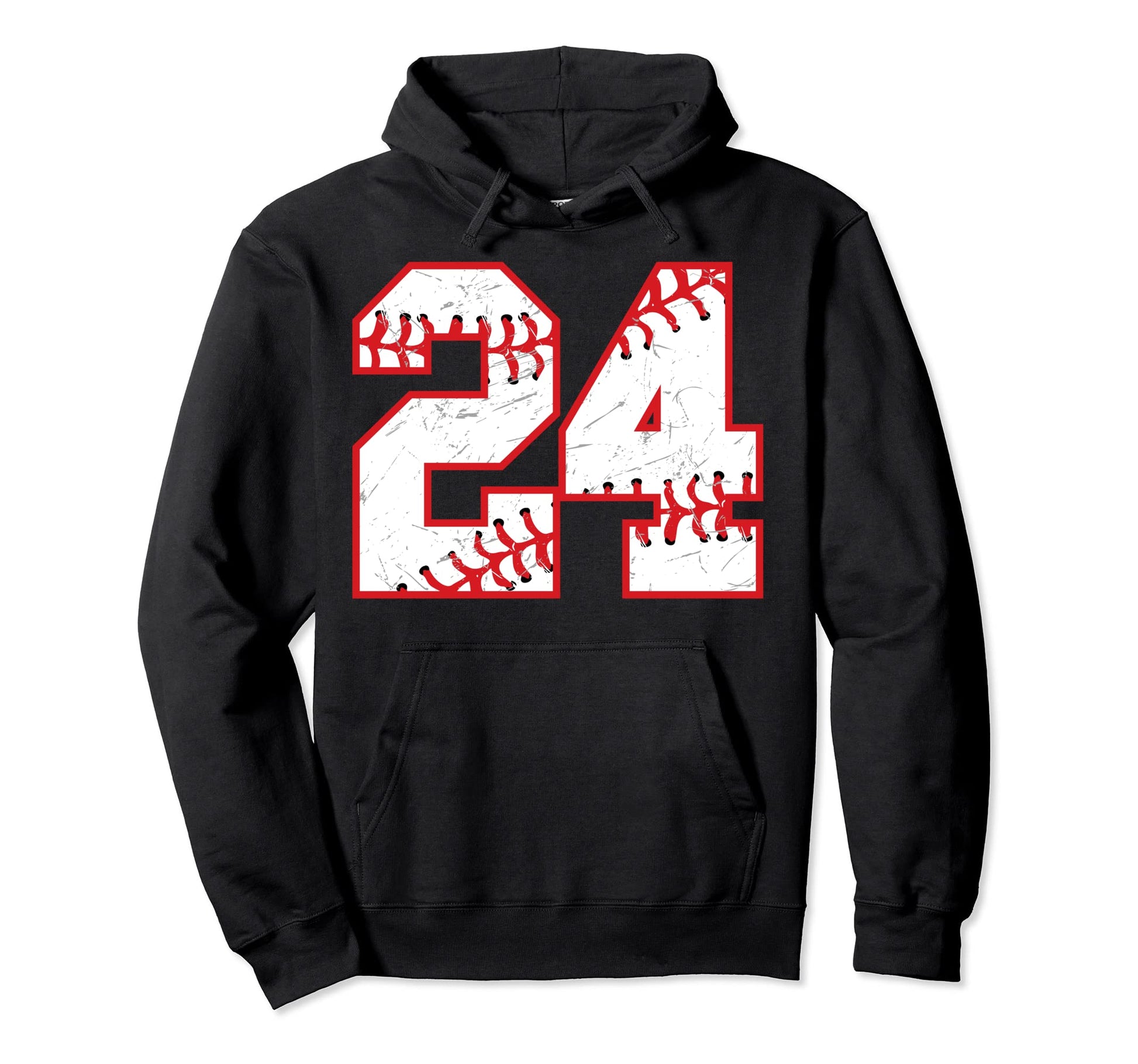 24 Birthday Baseball Theme Bday Party Hoodie - Unique Graphic Unisex - T-Shirt, Sweatshirt, Hoodie