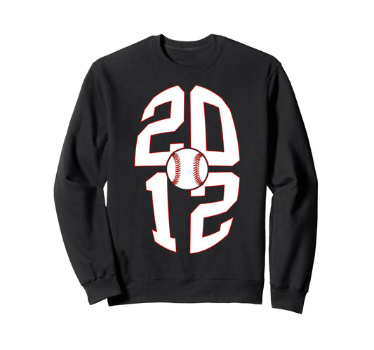 14 Years 2012 Baseball 14Th Birthday Sweatshirt - Graphic Print for Adults - T-Shirt, Sweatshirt, Hoodie