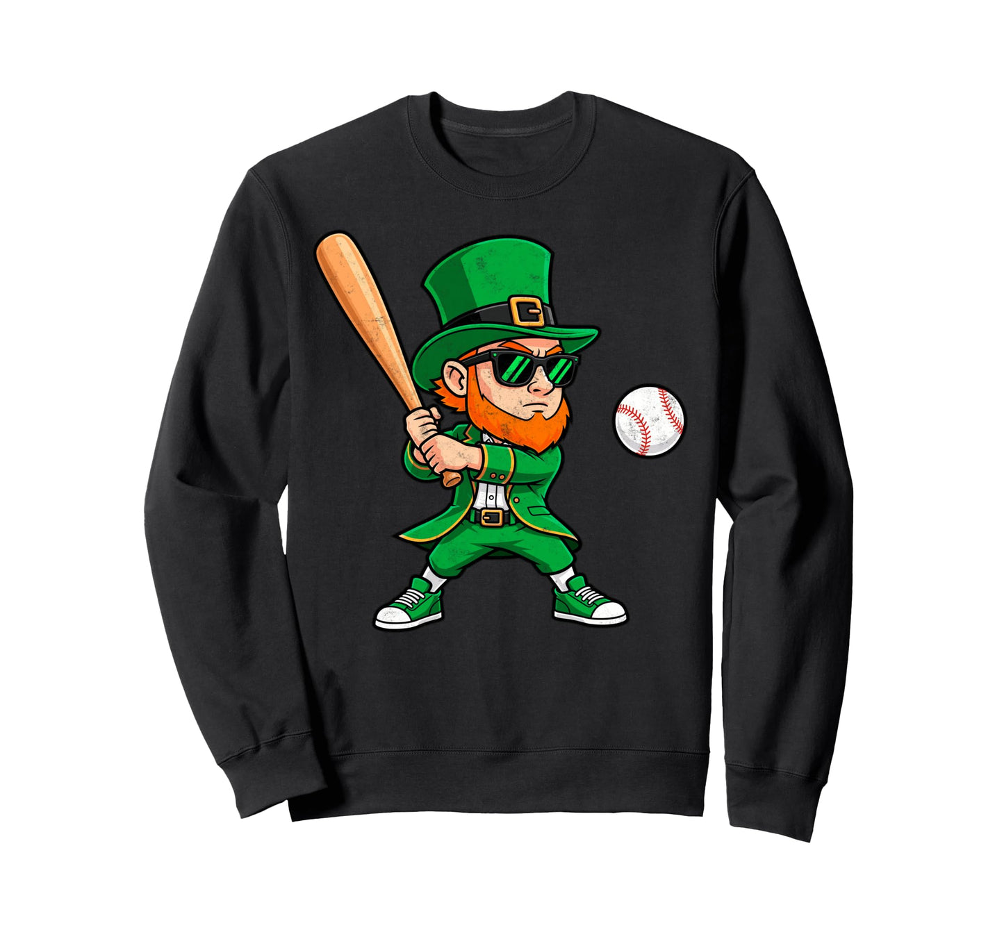 Funny St Patricks Day Leprechaun Sweatshirt - Streetwear Style for Adults - T-Shirt, Sweatshirt, Hoodie