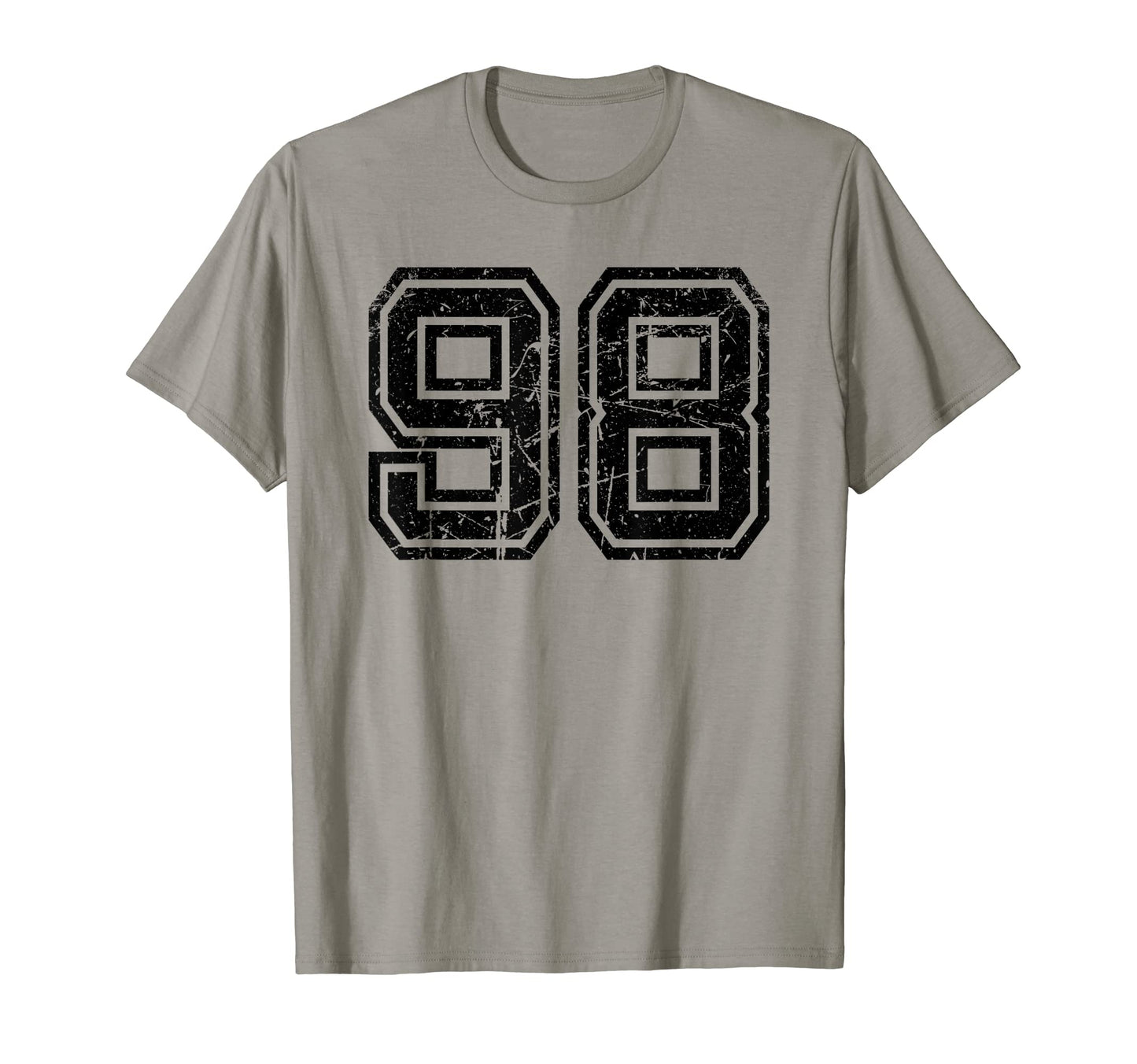 Number 98 Sports Jersey Varsity Lucky T-Shirt - Unique Graphic Unisex - T-Shirt, Sweatshirt, Hoodie
