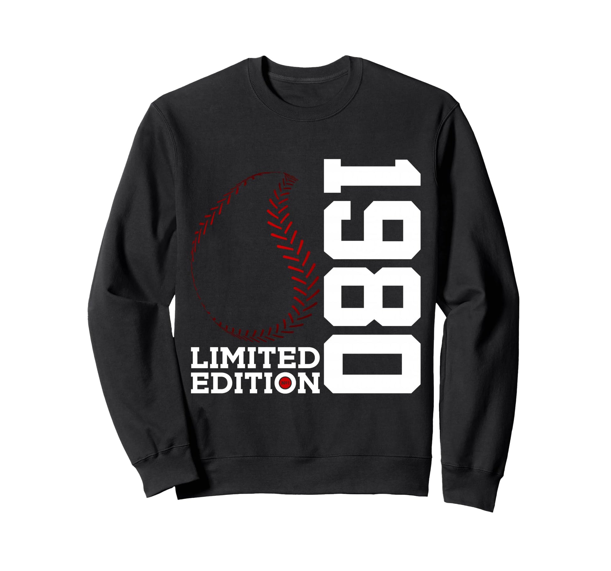 46Th Birthday Baseball 1980 Sweatshirt - Minimalist Print Men Women - T-Shirt, Sweatshirt, Hoodie