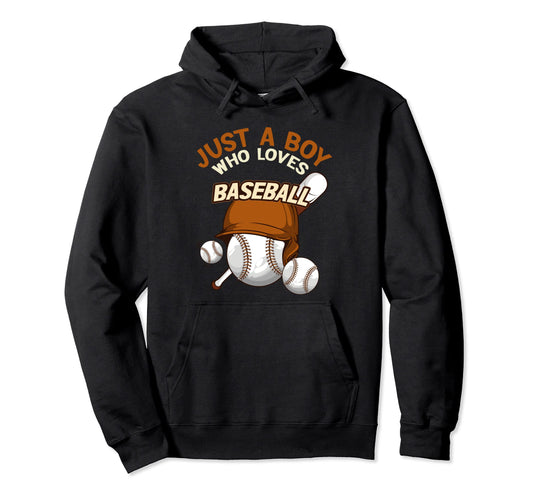 Ball Baseball Player Just Who Loves Hoodie - Graphic Print for Adults - T-Shirt, Sweatshirt, Hoodie