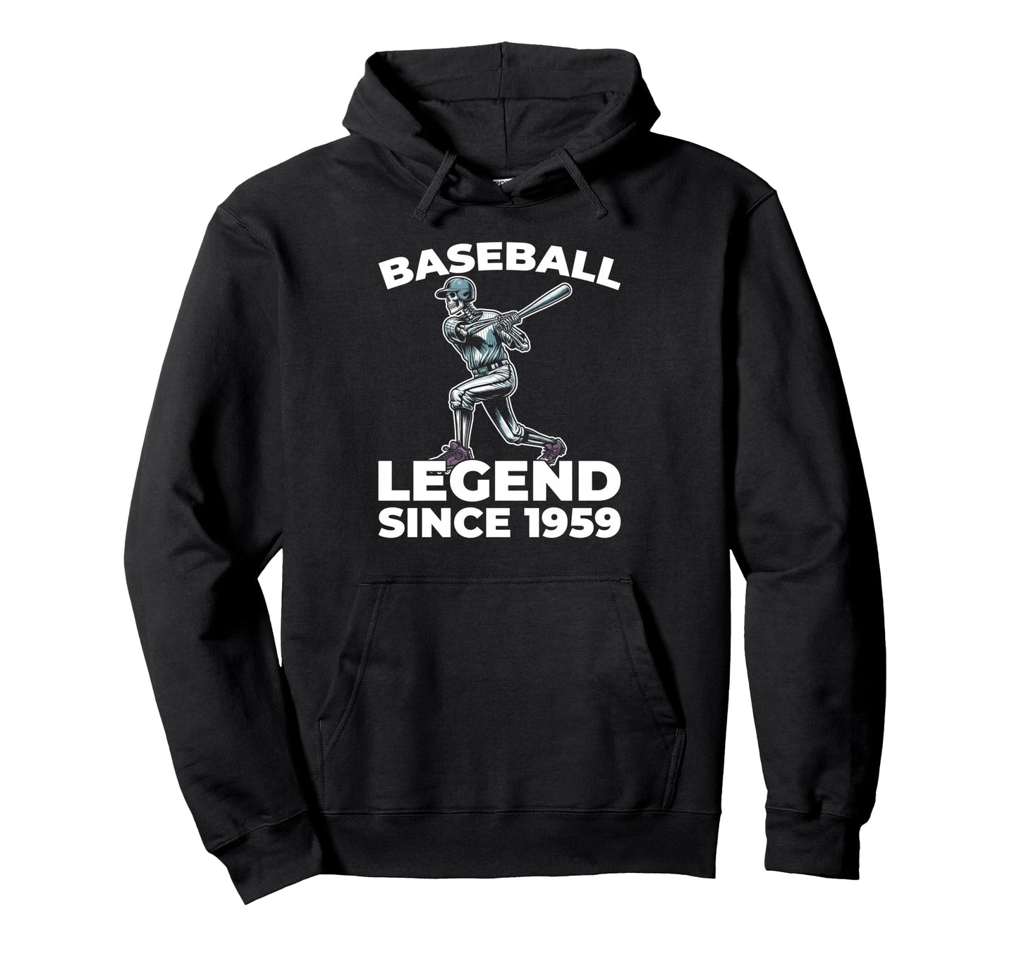 Born 1959 Baseballer Baseball Sport Hoodie - Trendy Graphic Men Women - T-Shirt, Sweatshirt, Hoodie