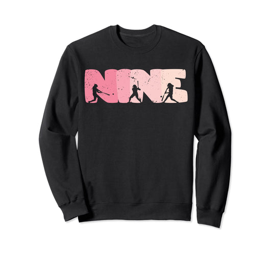 9 Year Old Baseball Birthday 9Th B Sweatshirt - Graphic Print for Adults - T-Shirt, Sweatshirt, Hoodie