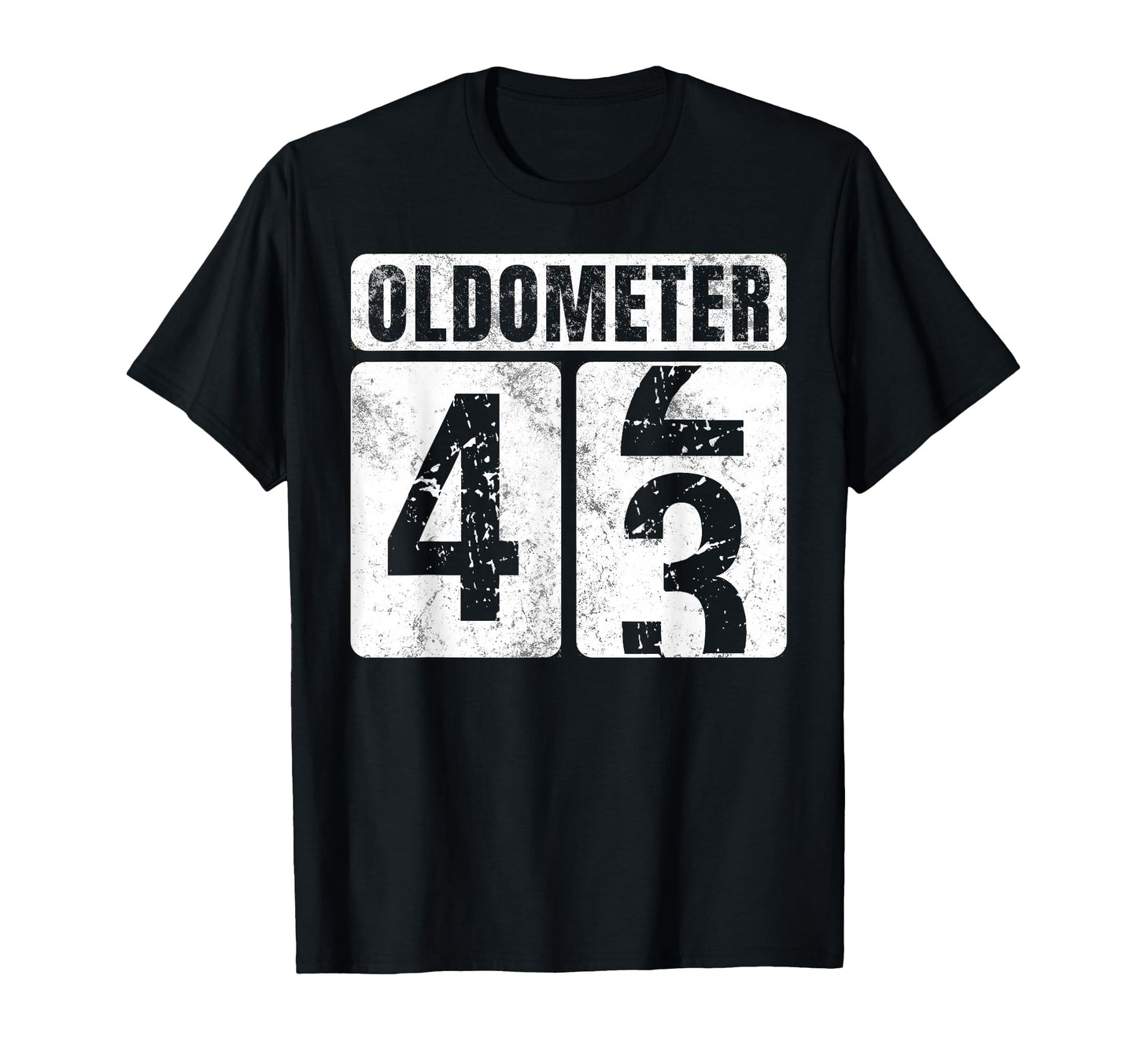 Oldometer 43 Funny 43Rd Birthday Gift T-Shirt - Streetwear Style for Adults - T-Shirt, Sweatshirt, Hoodie