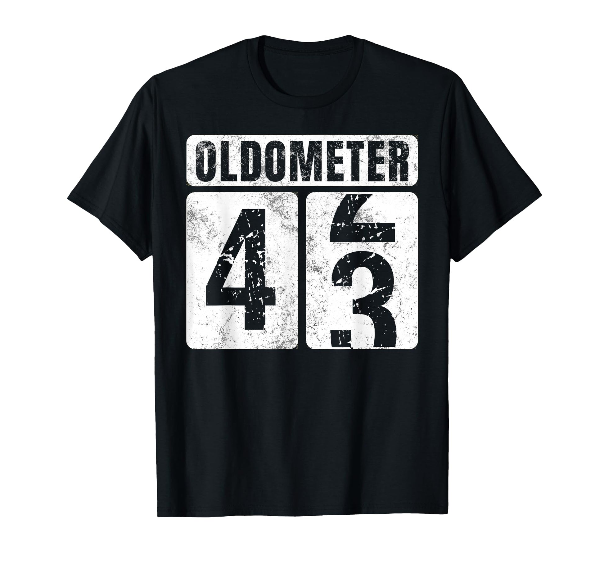Oldometer 43 Funny 43Rd Birthday Gift T-Shirt - Streetwear Style for Adults - T-Shirt, Sweatshirt, Hoodie