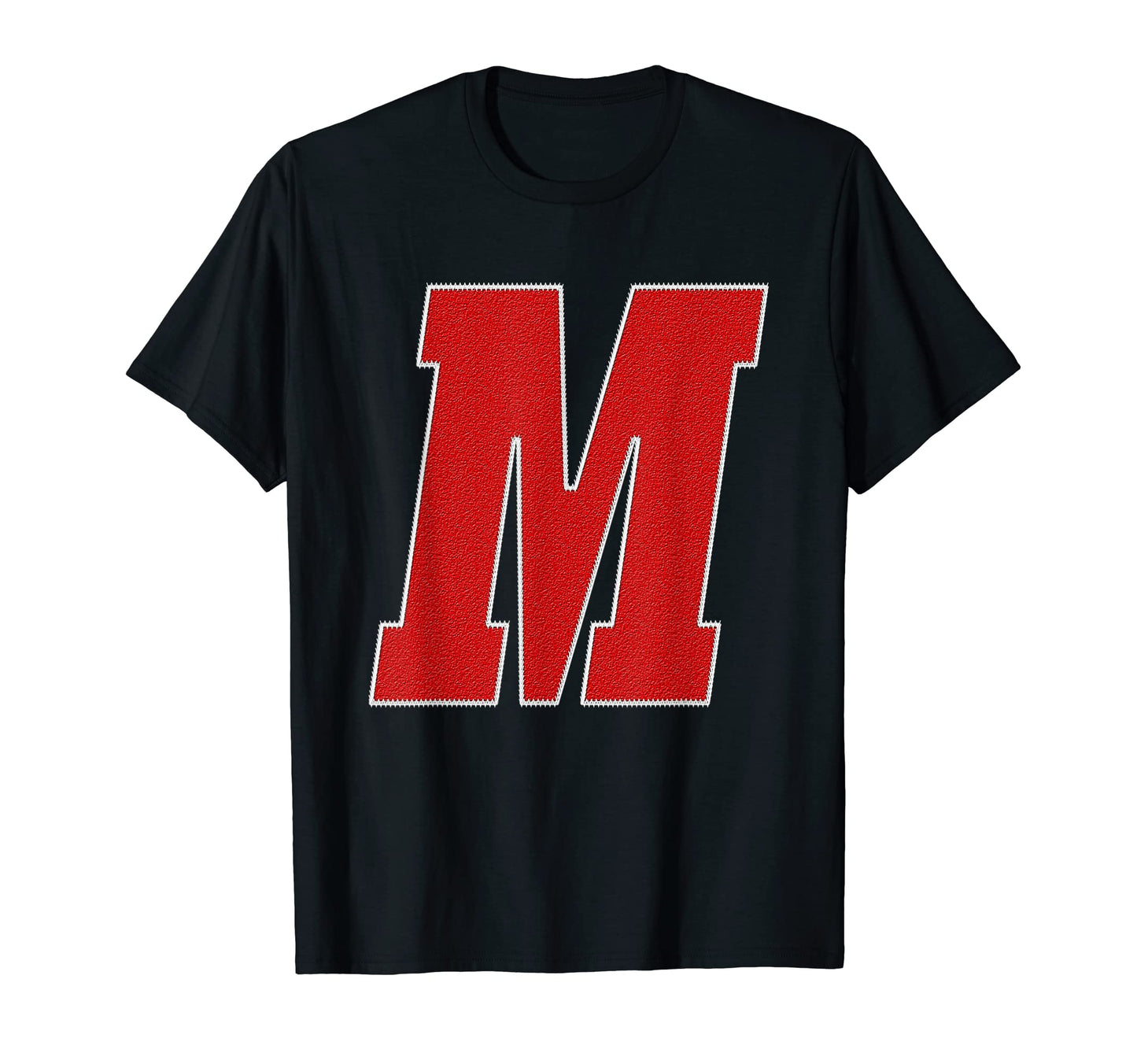 Letter M Monogram Varsity Alphabet T-Shirt - Streetwear Style Unisex - T-Shirt, Sweatshirt, Hoodie