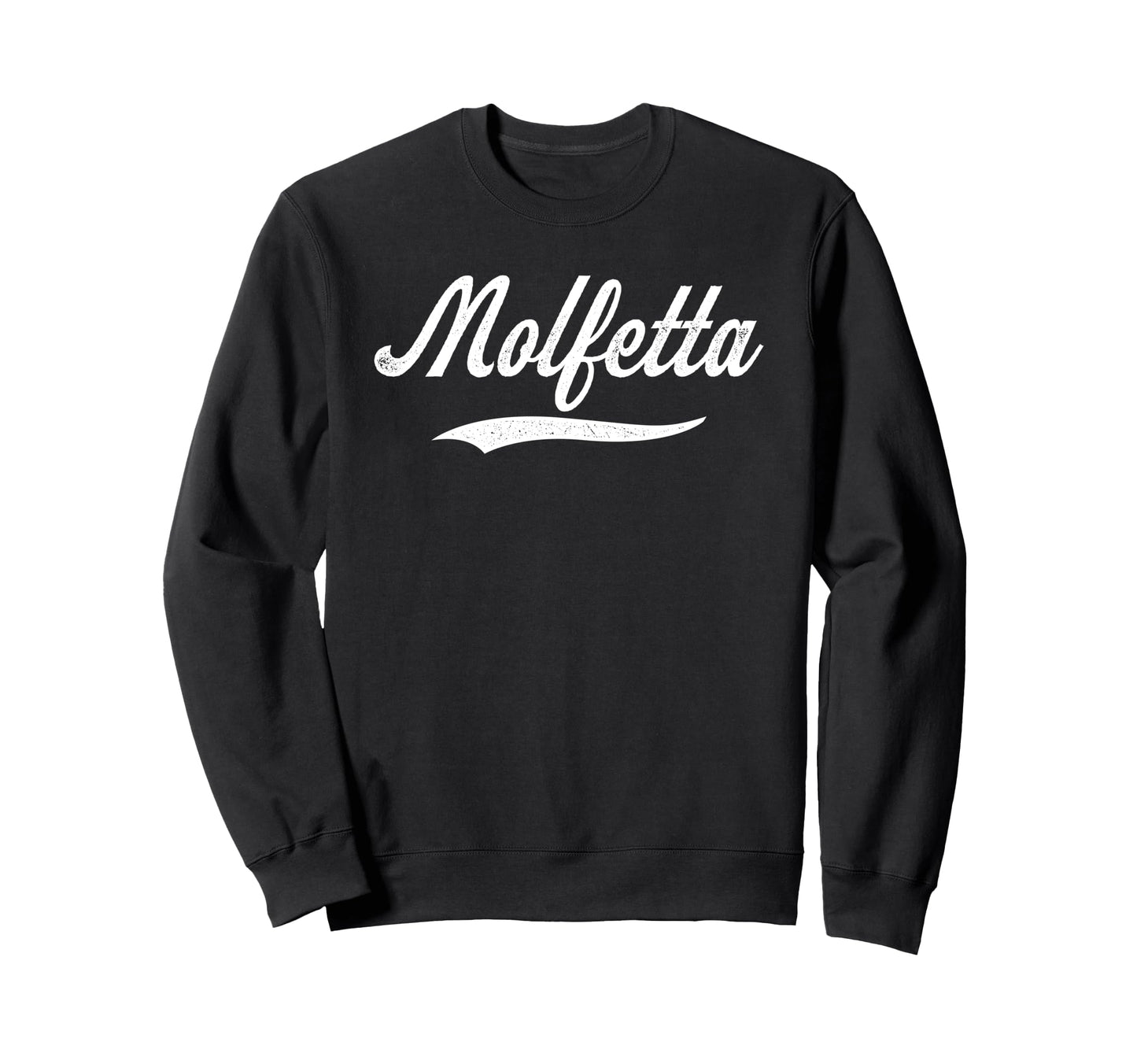 Distressed Script Christian Molfetta Sweatshirt - Unique Graphic Men Women - T-Shirt, Sweatshirt, Hoodie