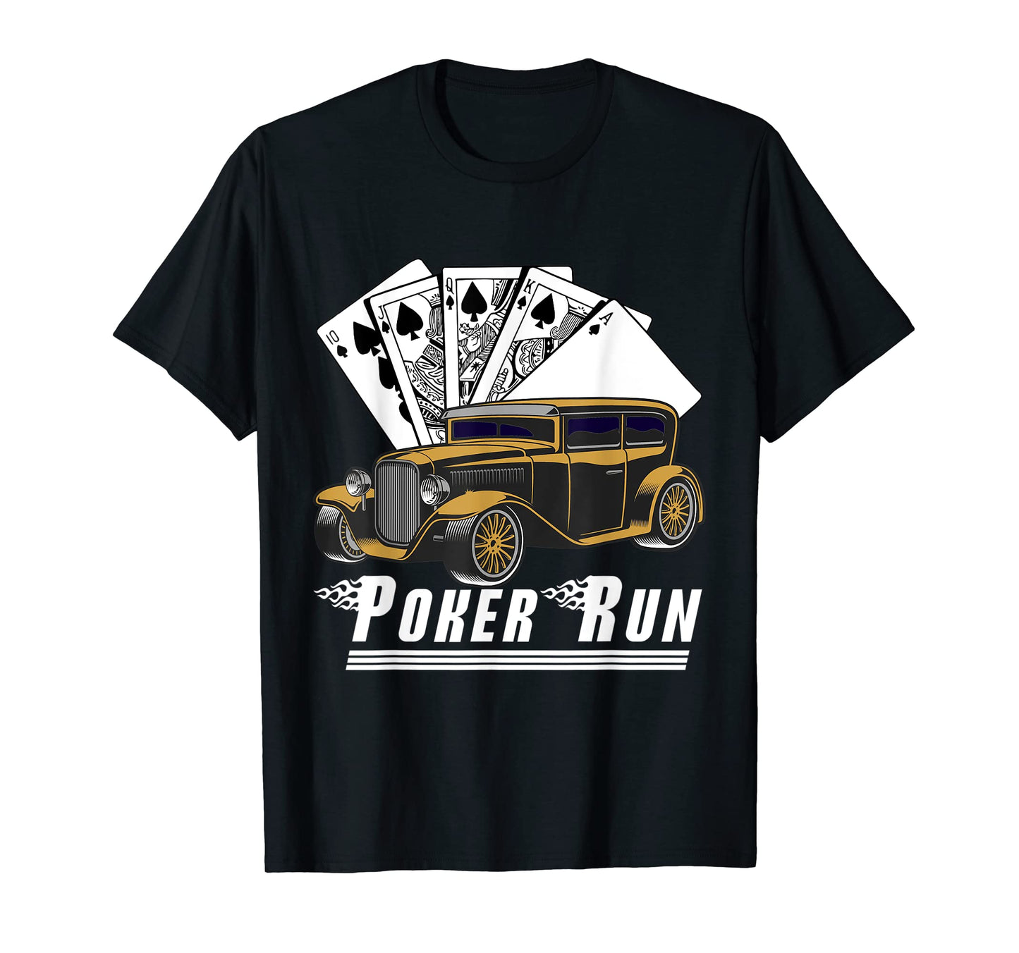 Hot Rod Sedan Poker Run Rat Rod Car Show T-Shirt - Streetwear Style Unisex - T-Shirt, Sweatshirt, Hoodie