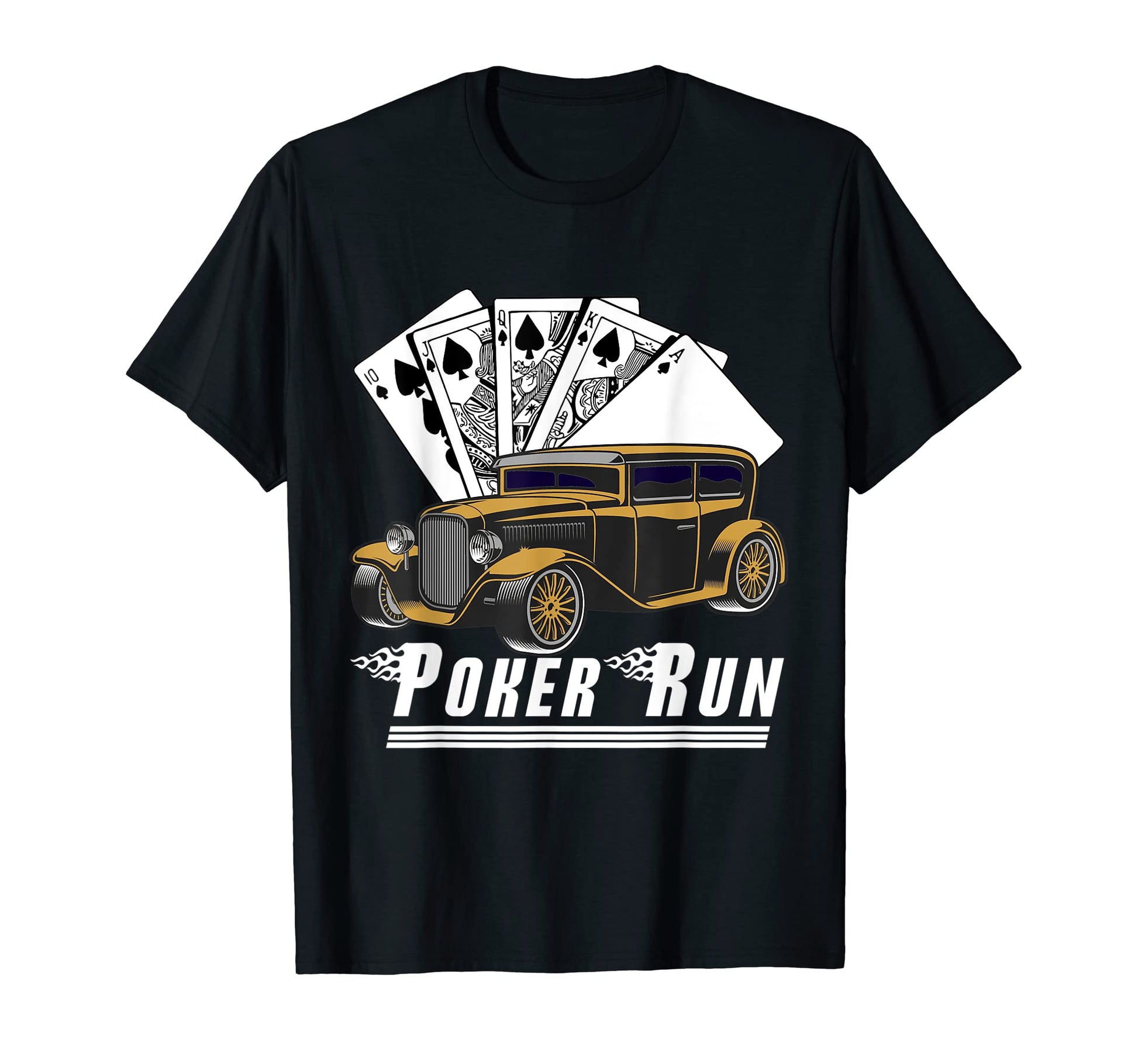 Hot Rod Sedan Poker Run Rat Rod Car Show T-Shirt - Streetwear Style Unisex - T-Shirt, Sweatshirt, Hoodie