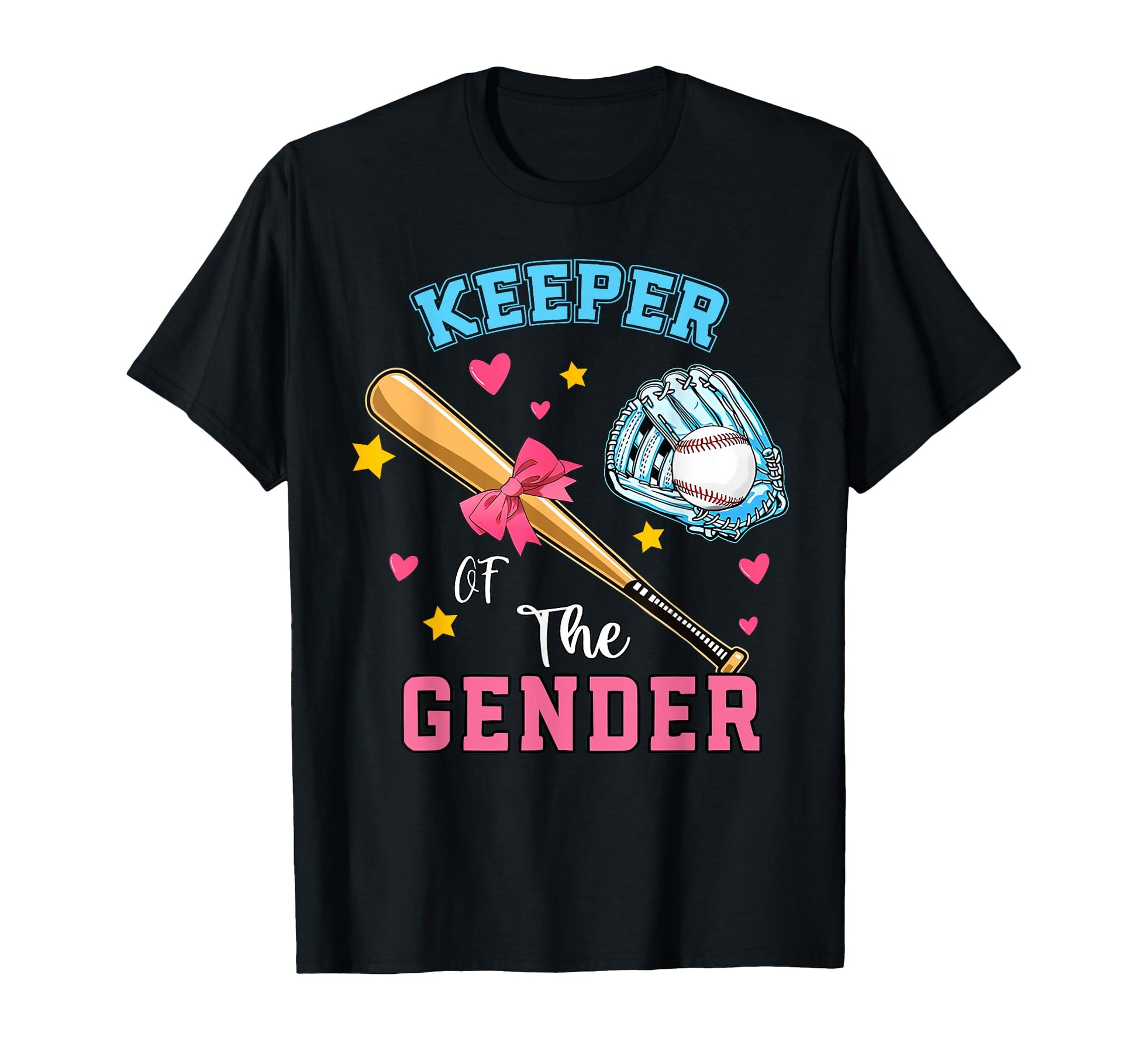 Keeper Gender Baseball Or Bows T-Shirt - Casual Everyday Wear for Adults - T-Shirt, Sweatshirt, Hoodie