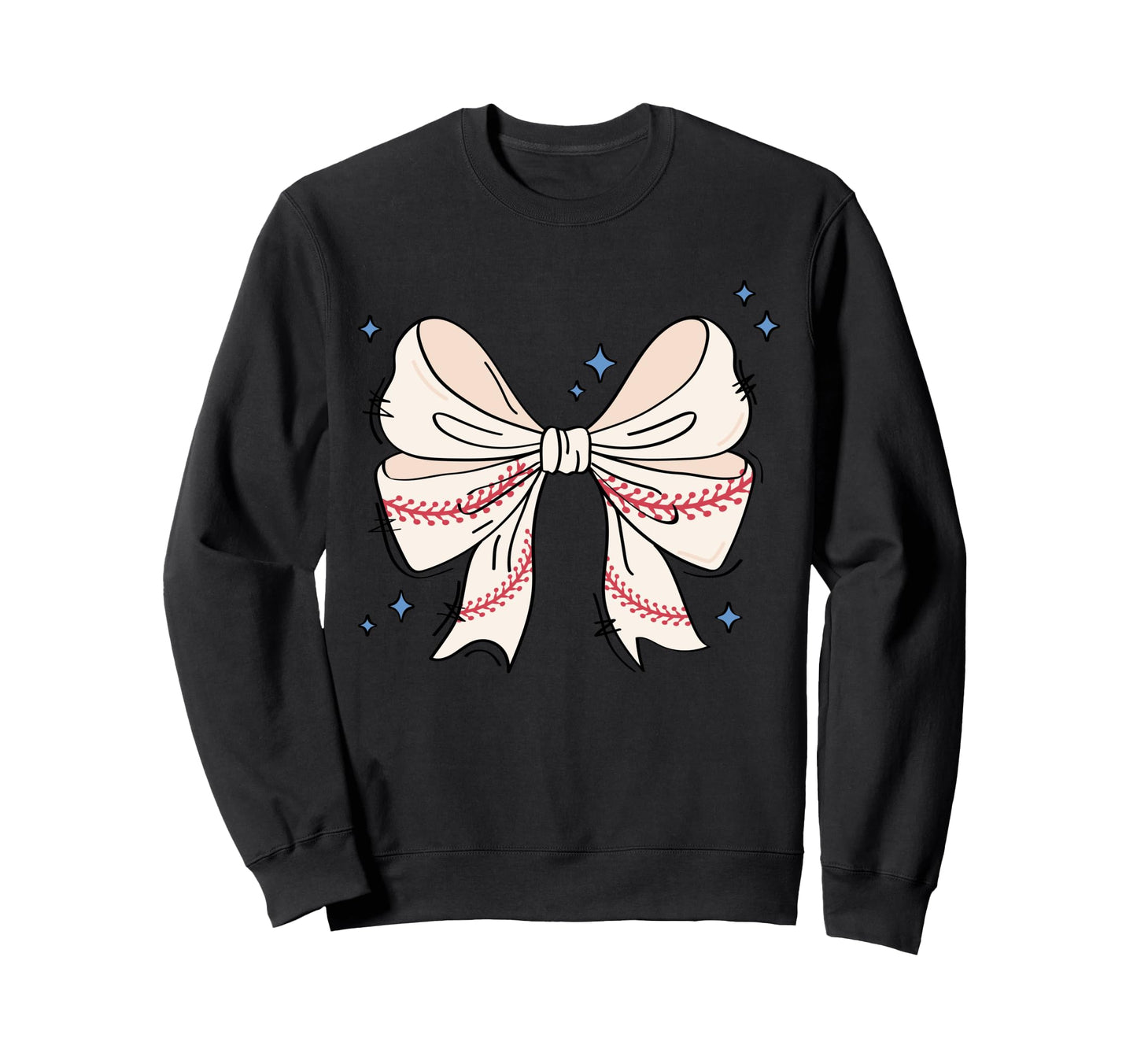 Bow Coquette Ribbon American Sweatshirt - Aesthetic Graphic Unisex - T-Shirt, Sweatshirt, Hoodie