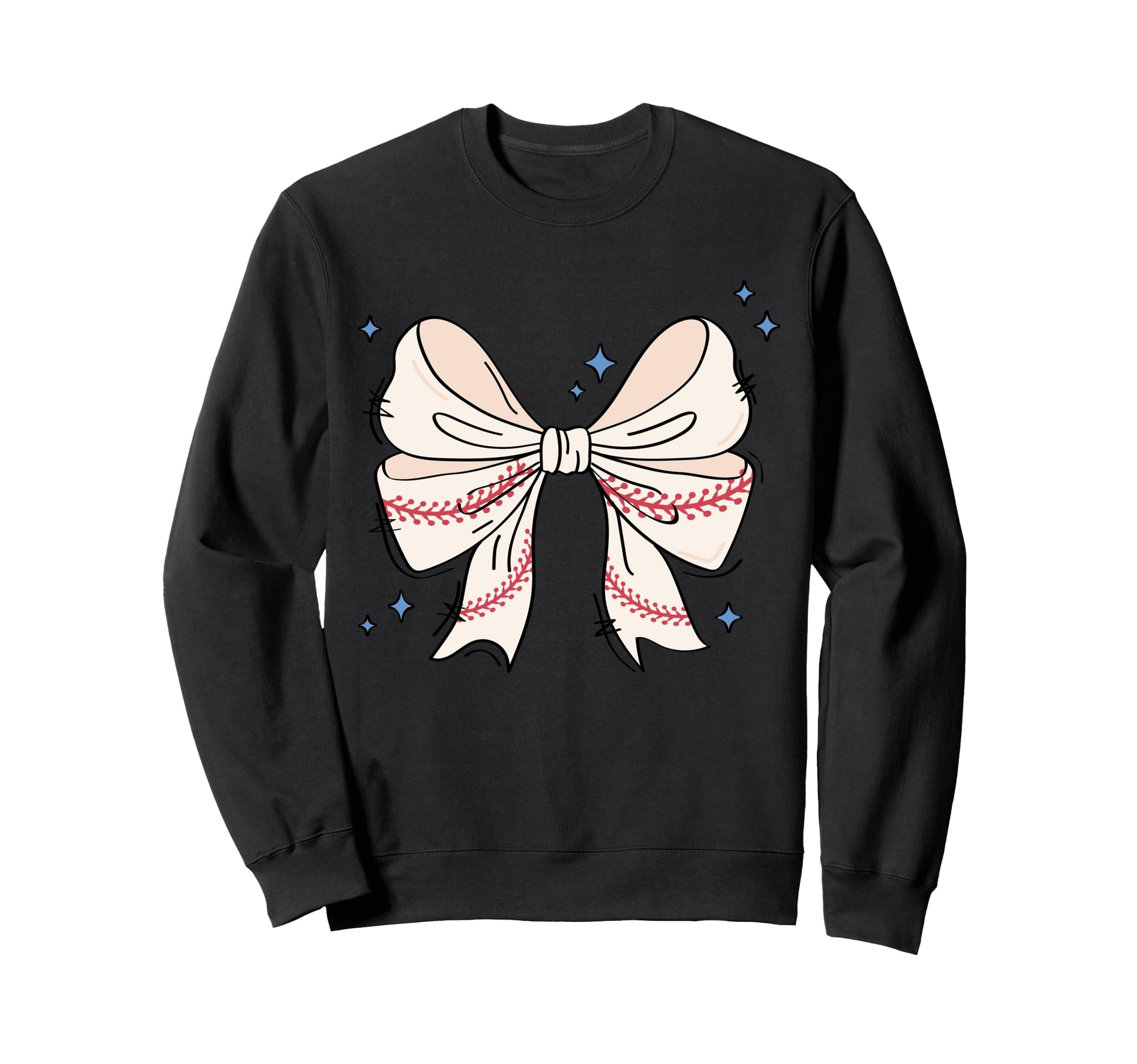 Bow Coquette Ribbon American Sweatshirt - Aesthetic Graphic Unisex - T-Shirt, Sweatshirt, Hoodie