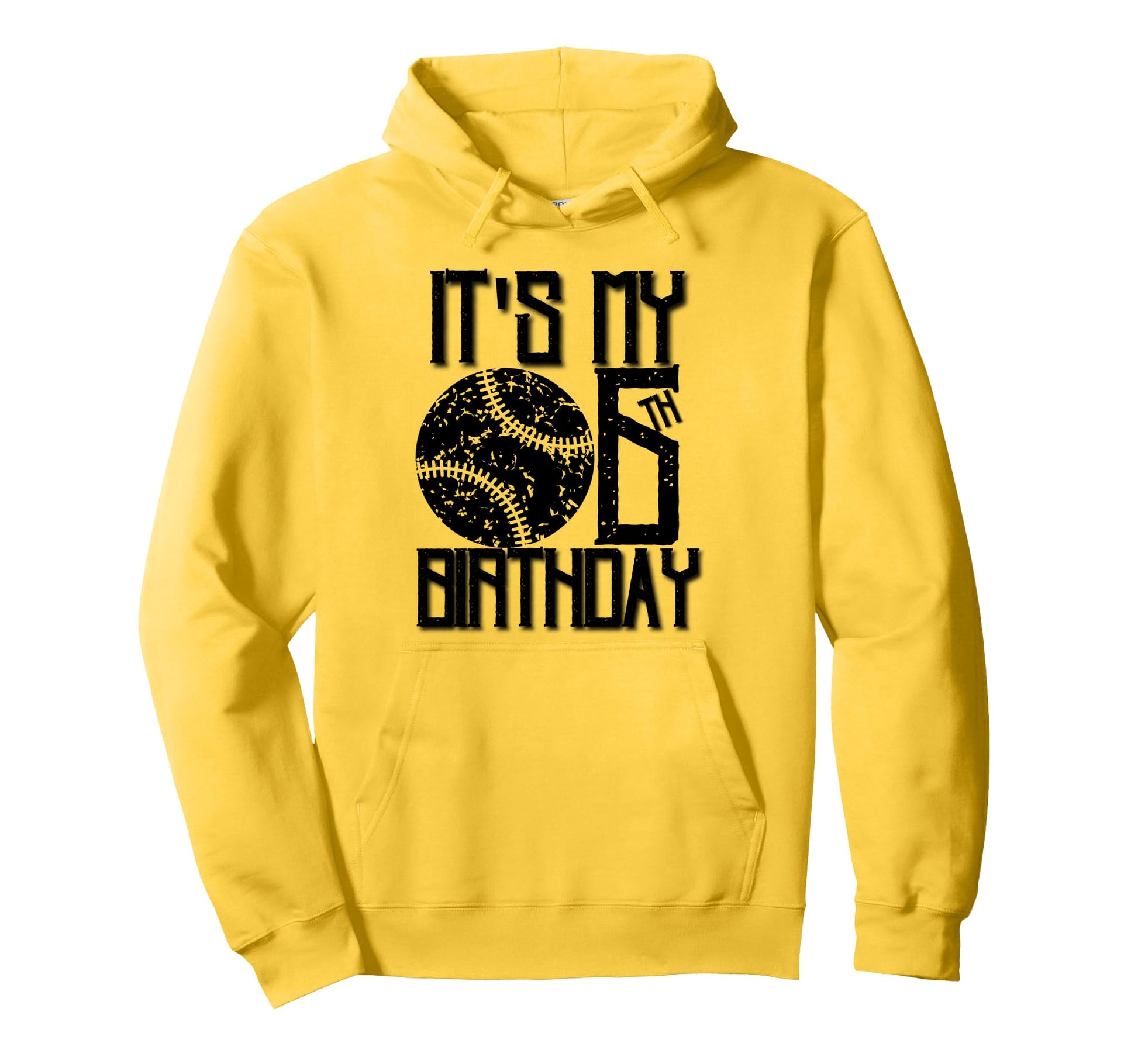 Its My 6Th Birthday Baseball Player Hoodie - Fun Novelty Design for Adults - T-Shirt, Sweatshirt, Hoodie