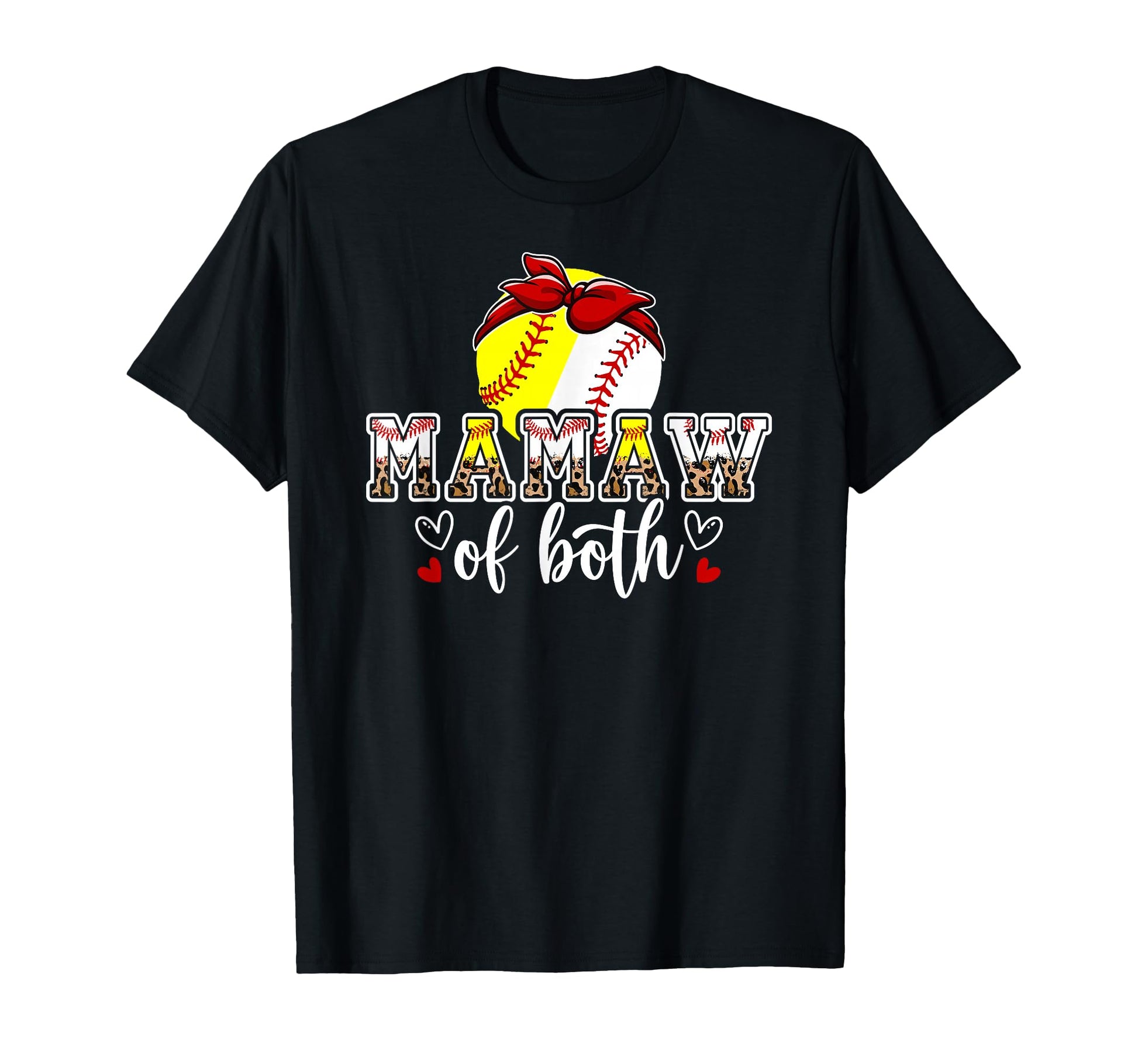 Mamaw Both Leopard Softball Baseball T-Shirt - Streetwear Style for Adults - T-Shirt, Sweatshirt, Hoodie