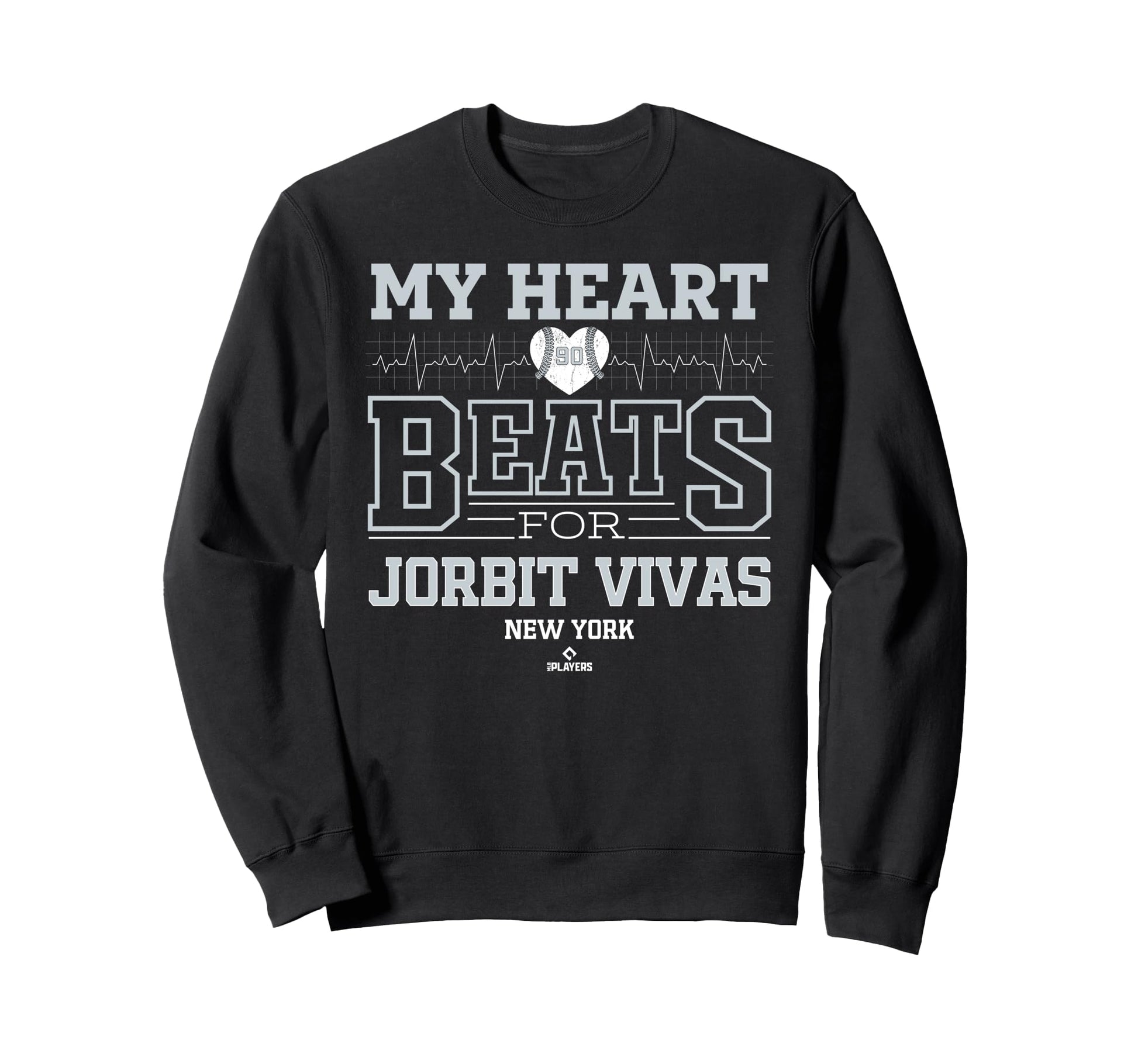 My Heart Beats Jorbit Vivas New York Sweatshirt - Novelty Apparel Unisex - T-Shirt, Sweatshirt, Hoodie