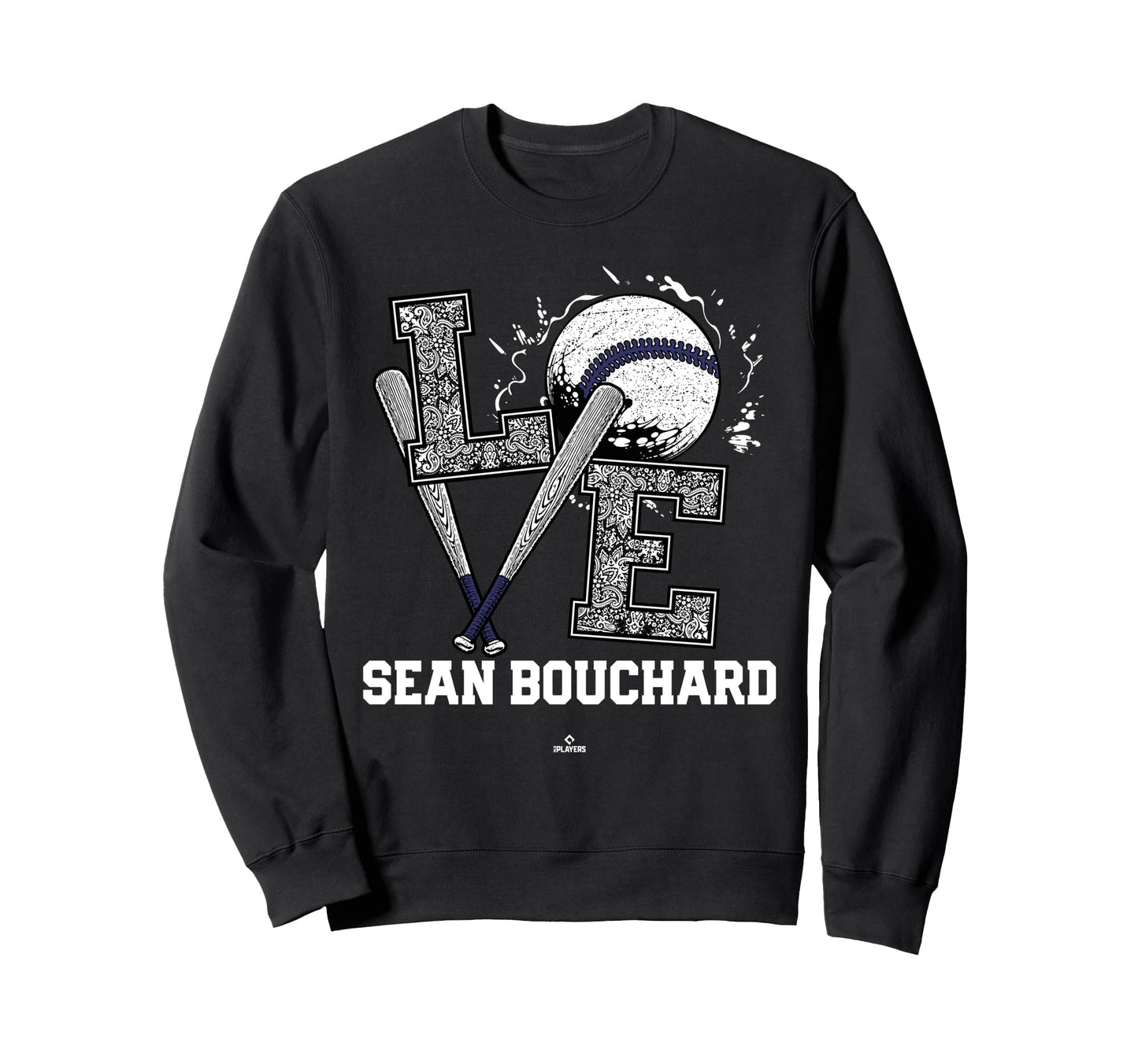 Distressed Baseball Love Sean Sweatshirt - Casual Everyday Wear Men Women - T-Shirt, Sweatshirt, Hoodie