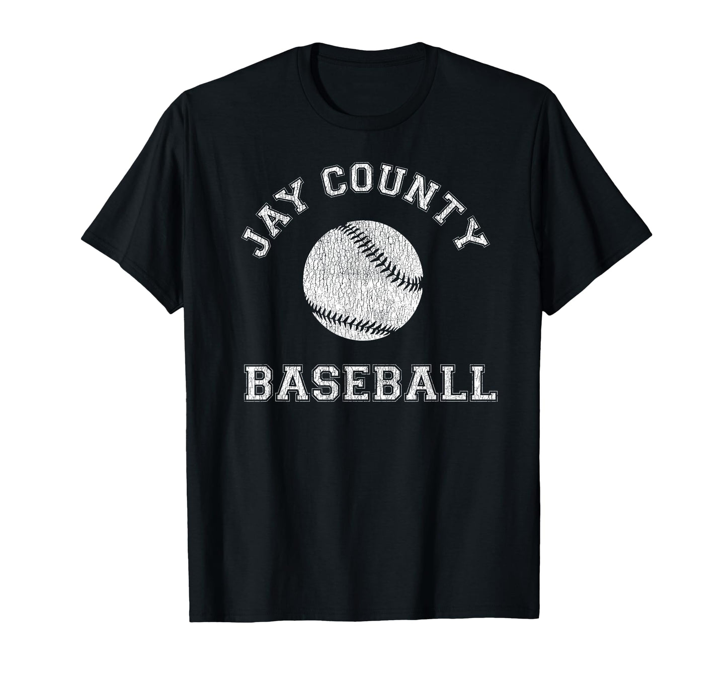 Jay County Baseball Distressed T-Shirt - Casual Everyday Wear Unisex - T-Shirt, Sweatshirt, Hoodie