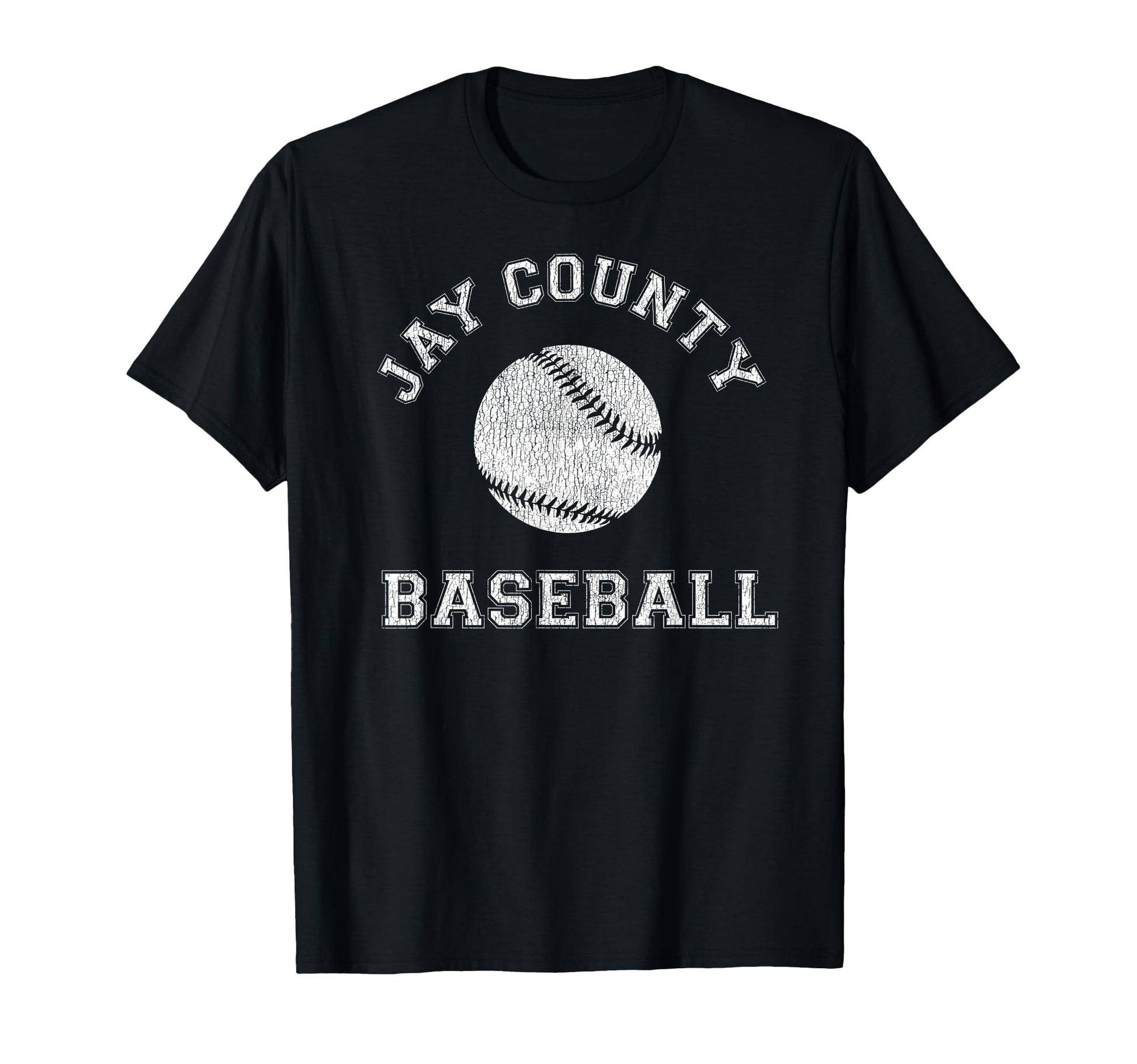 Jay County Baseball Distressed T-Shirt - Casual Everyday Wear Unisex - T-Shirt, Sweatshirt, Hoodie