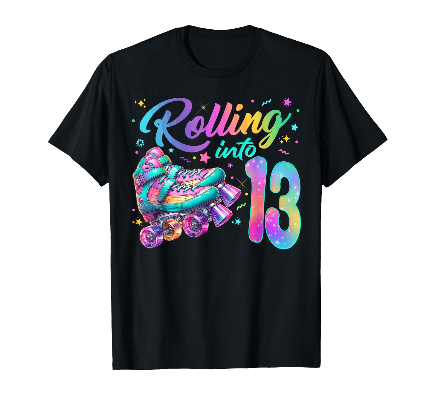 Roller Skates Birthday Skating Party T-Shirt - Novelty Apparel Men Women - T-Shirt, Sweatshirt, Hoodie