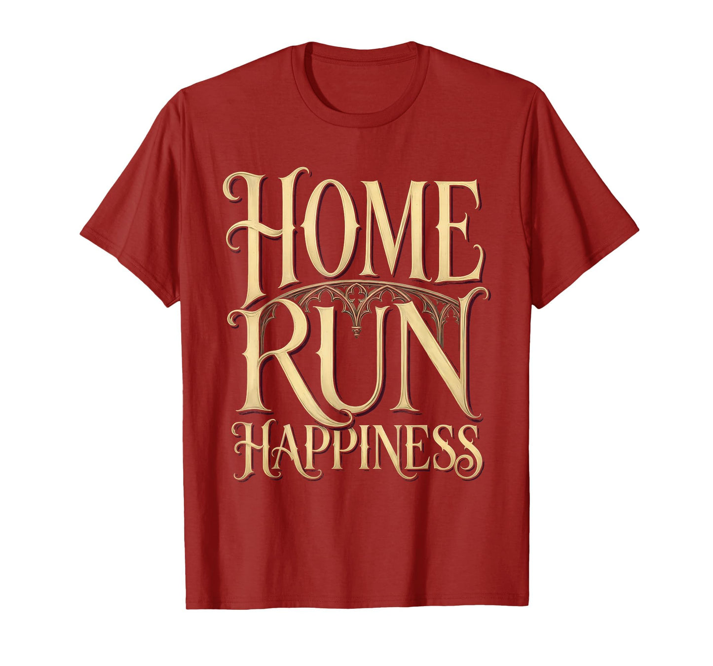 Home Run Happiness Softball T-Shirt - Aesthetic Graphic for Adults - T-Shirt, Sweatshirt, Hoodie