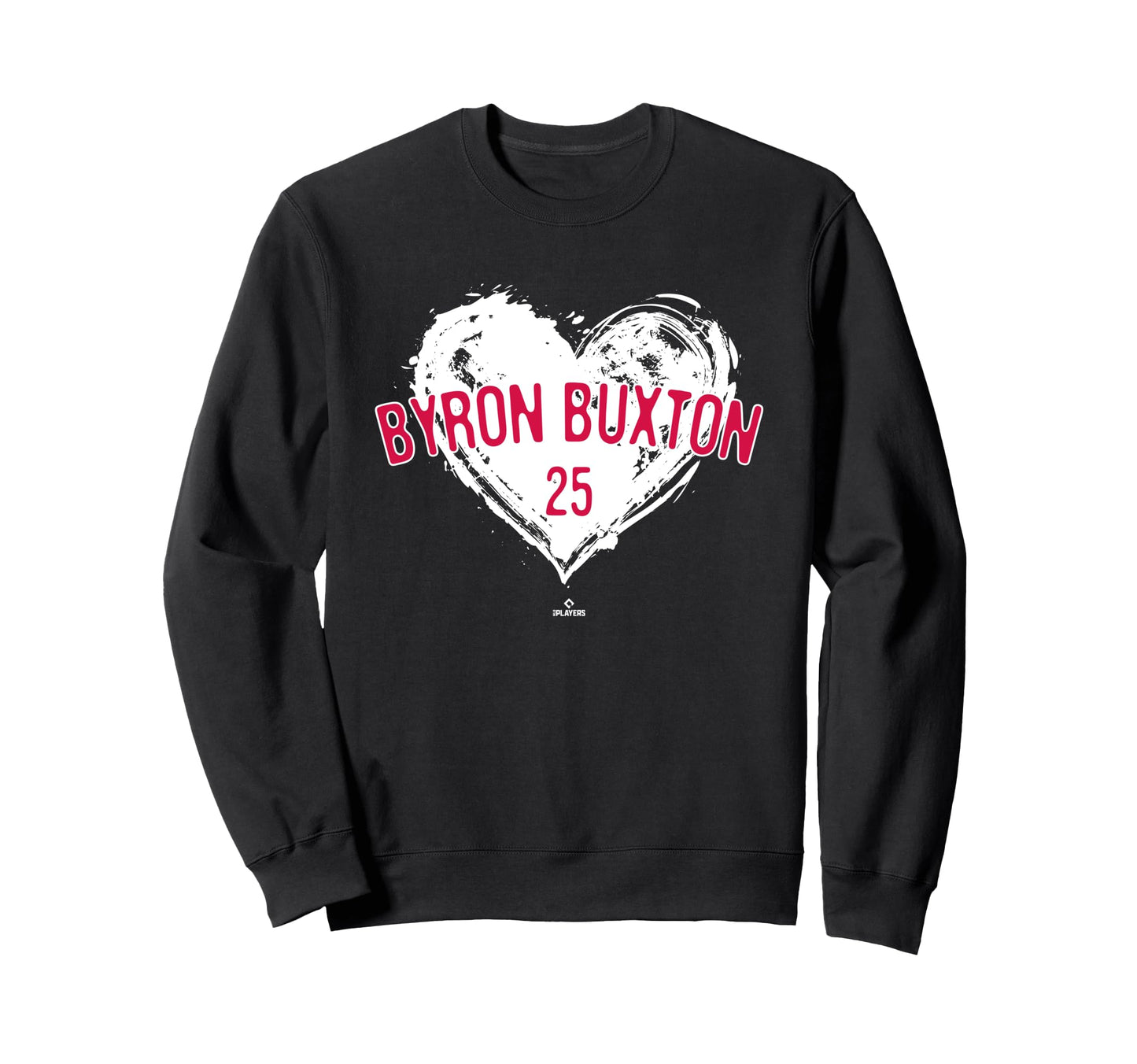 Distressed Heart Byron Buxton Sweatshirt - Fun Novelty Design Men Women - T-Shirt, Sweatshirt, Hoodie