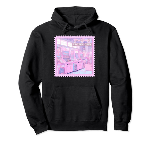 90S Anime Arcade Y2K Kawaii Aesthetic Hoodie - Custom Art Print for Adults - T-Shirt, Sweatshirt, Hoodie