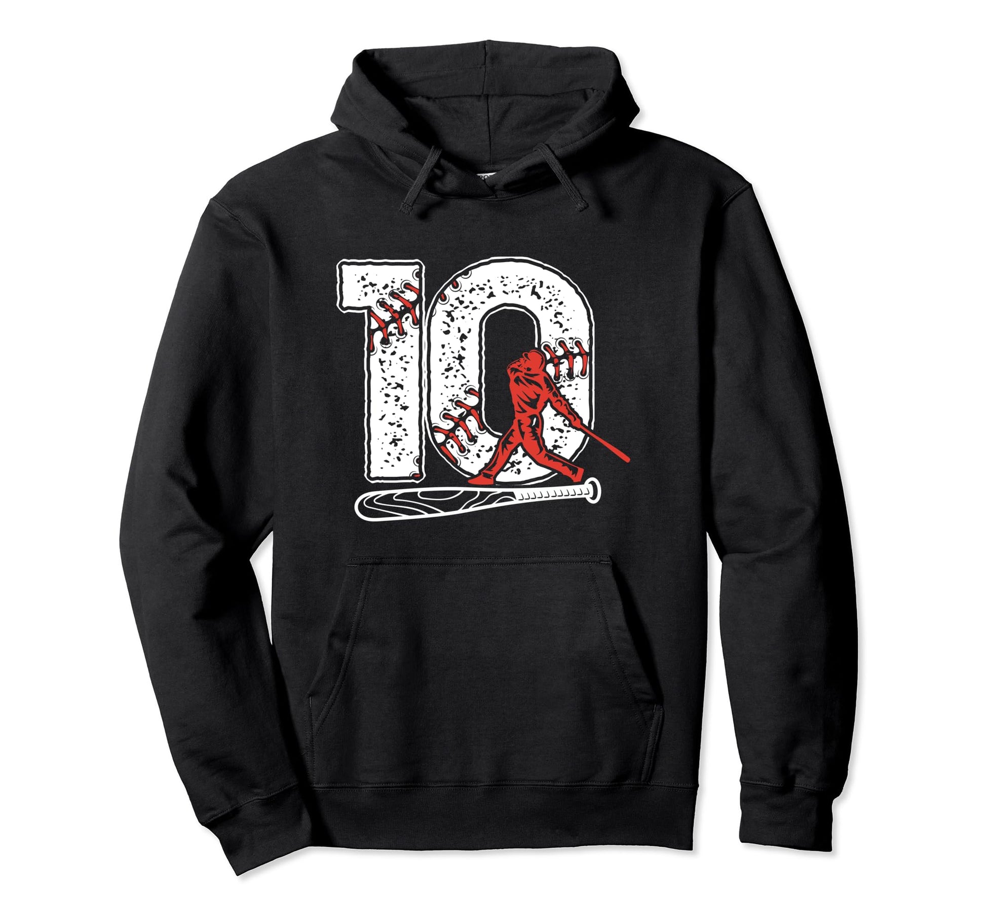 Baseball Birthday 10Th Birthday Party Hoodie - Trendy Graphic Unisex - T-Shirt, Sweatshirt, Hoodie