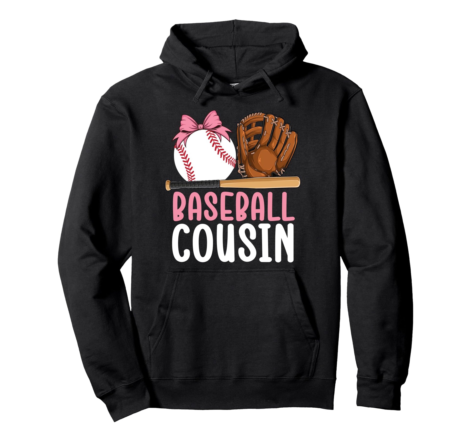 Baseball Cousin Baseball Player Hoodie - Fun Novelty Design for Adults - T-Shirt, Sweatshirt, Hoodie