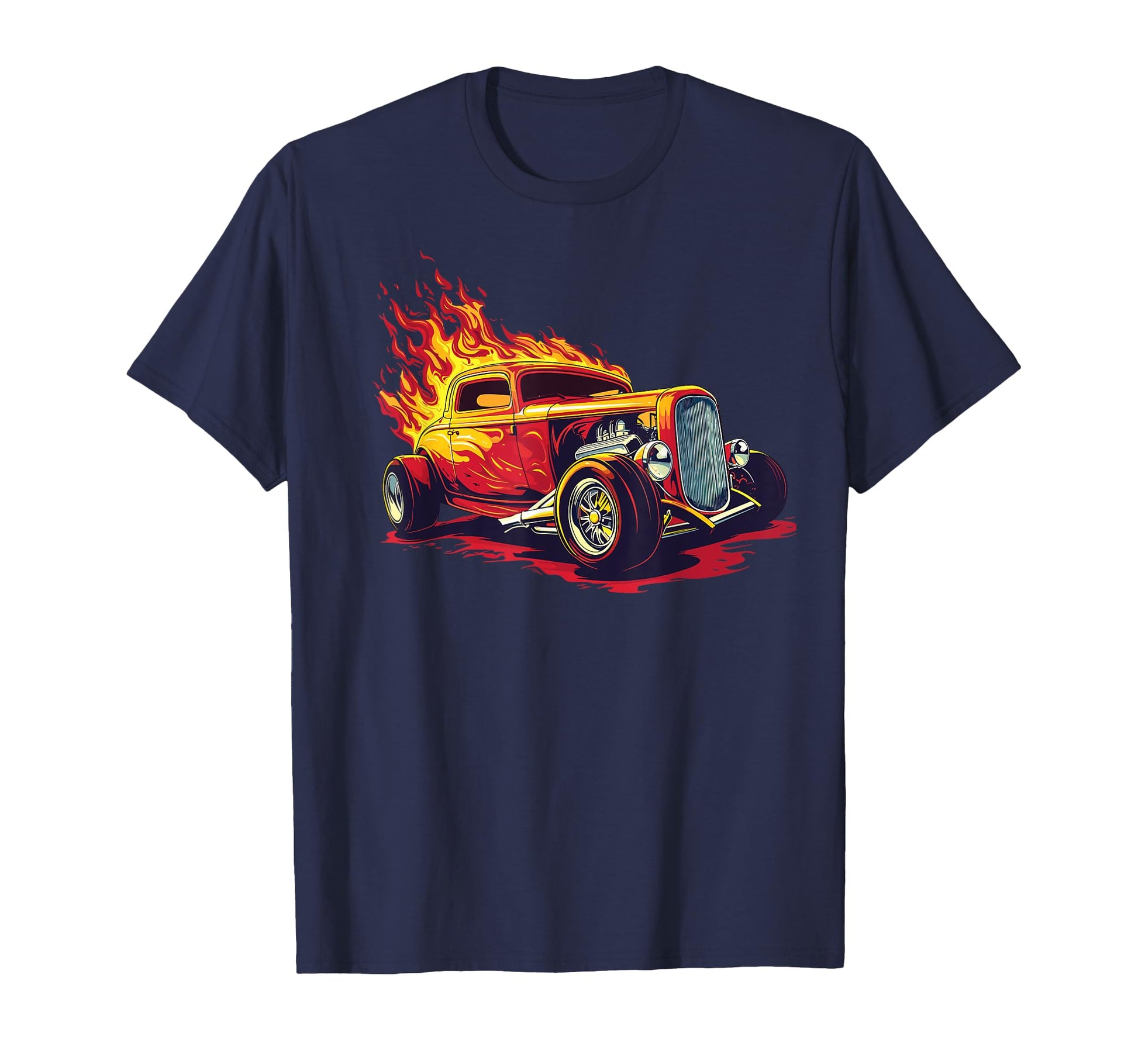Hotrod Car Illustration Hotrod T-Shirt - Streetwear Style Men Women - T-Shirt, Sweatshirt, Hoodie
